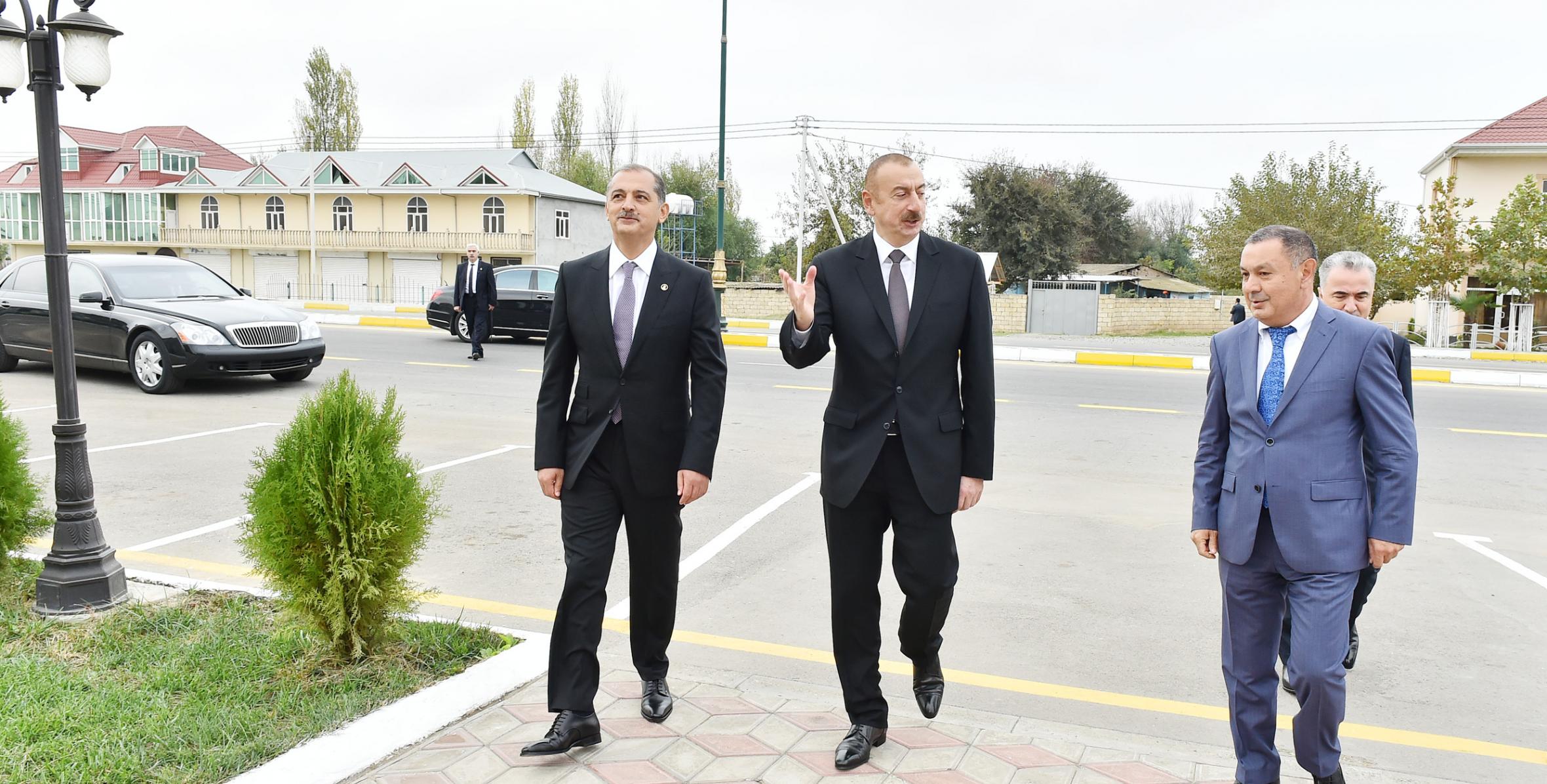 Ilham Aliyev viewed conditions created at new building of Imishli District Court