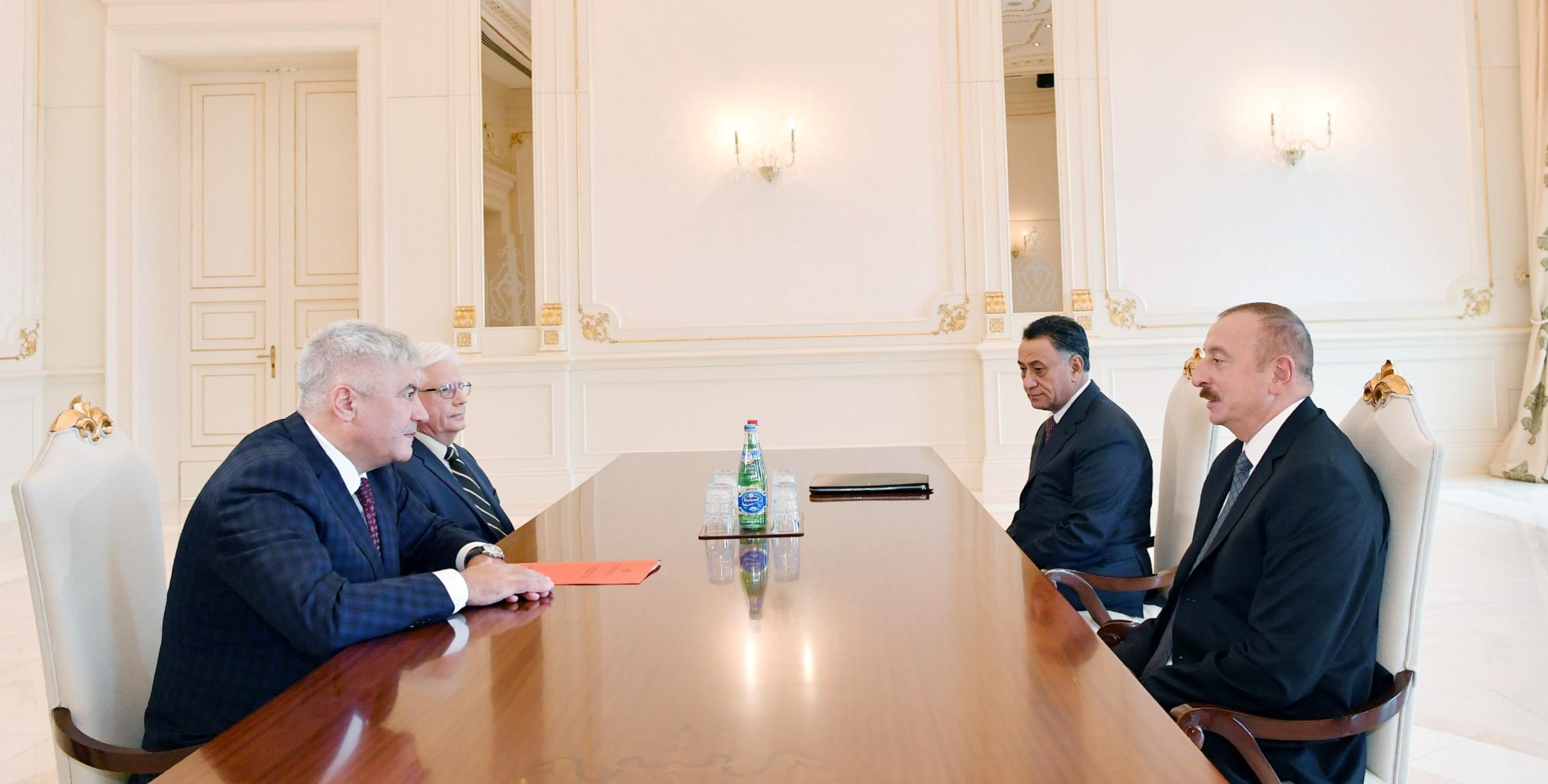 Ilham Aliyev received delegation led by Russian Minister of Internal Affairs