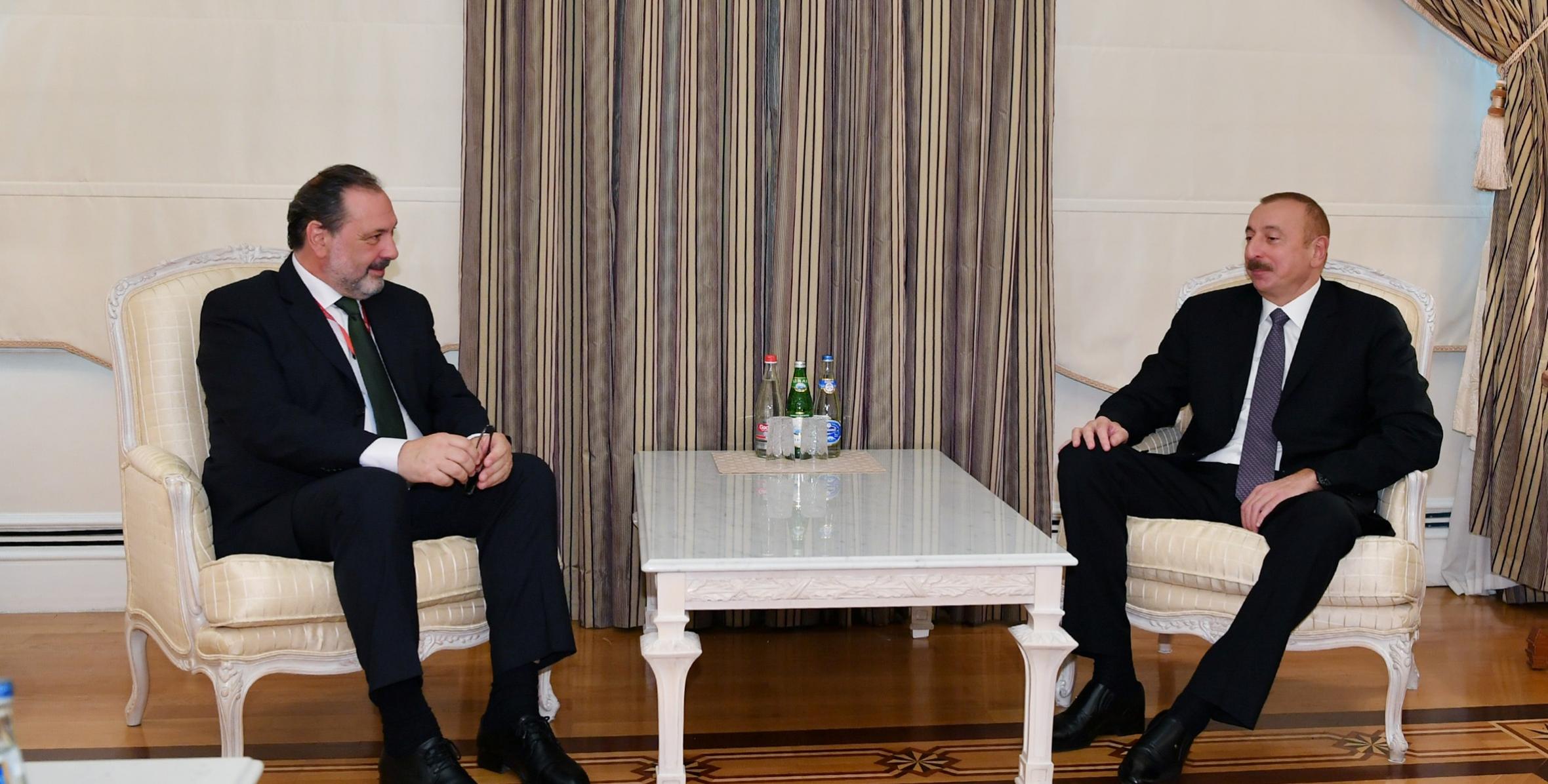 Ильхам Алиев принял председателя Палаты представителей Уругвая