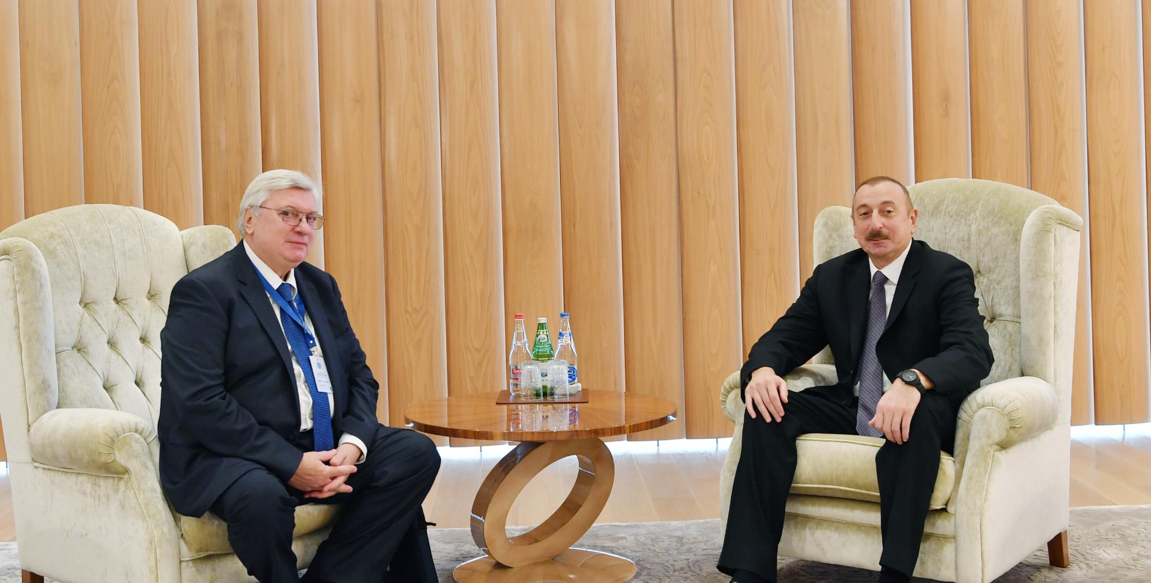 Ilham Aliyev met with rector of Moscow State Institute of International Relations