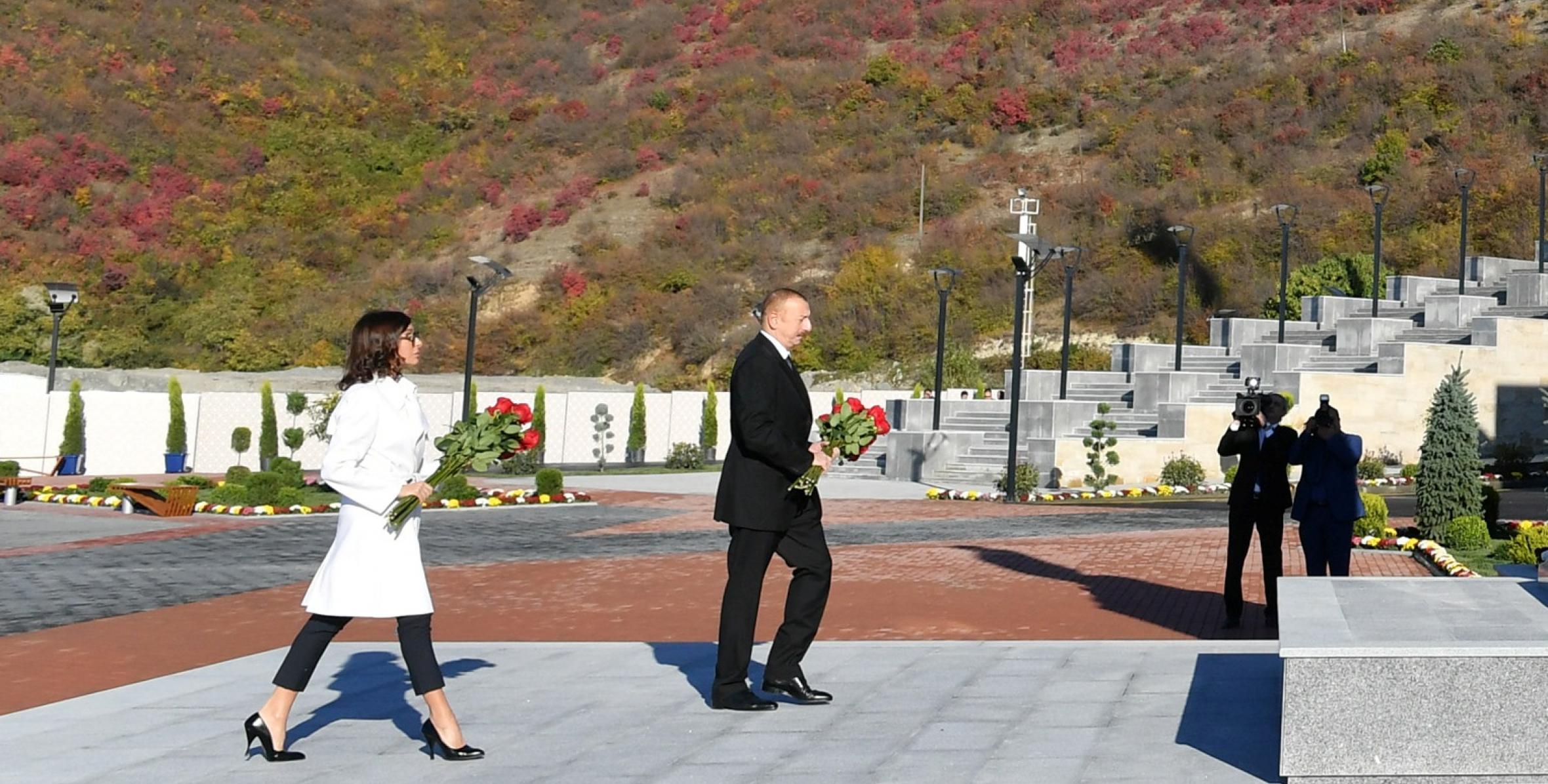 Ilham Aliyev arrived in the city of Shaki for visit