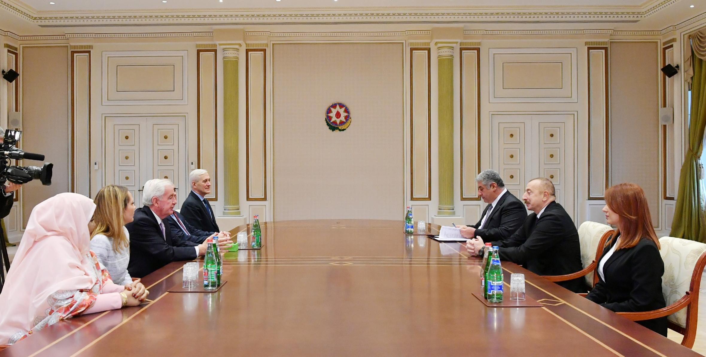 Ильхам Алиев принял делегацию, возглавляемую президентом Всемирного антидопингового агентства