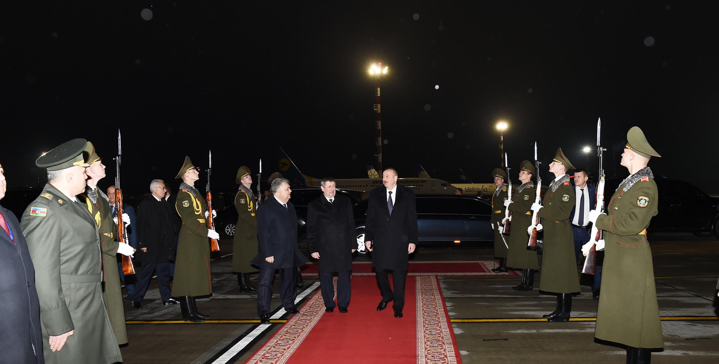 Завершился официальный визит Ильхама Алиева в Беларусь