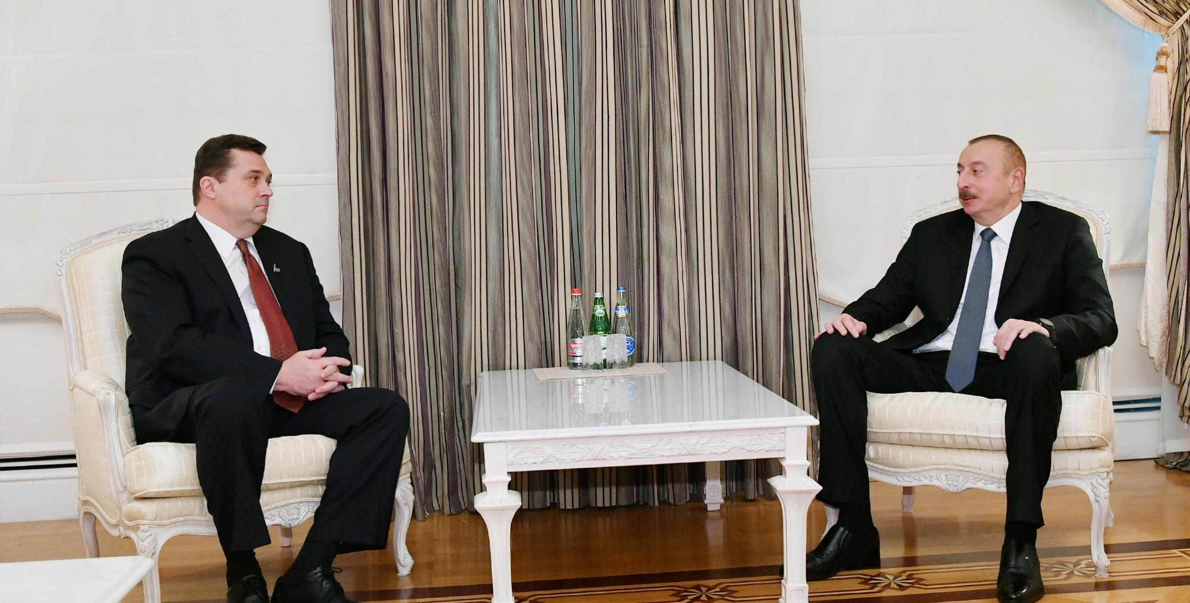 Ilham Aliyev received chairman of Russian Union of Journalists
