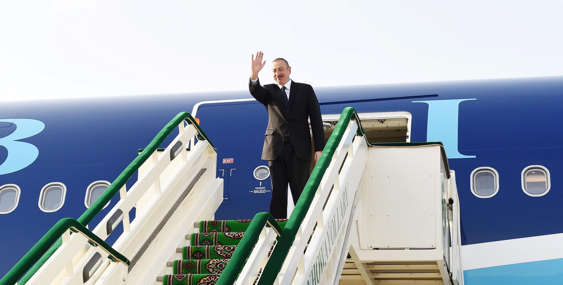 Ilham Aliyev completed official visit to Turkmenistan
