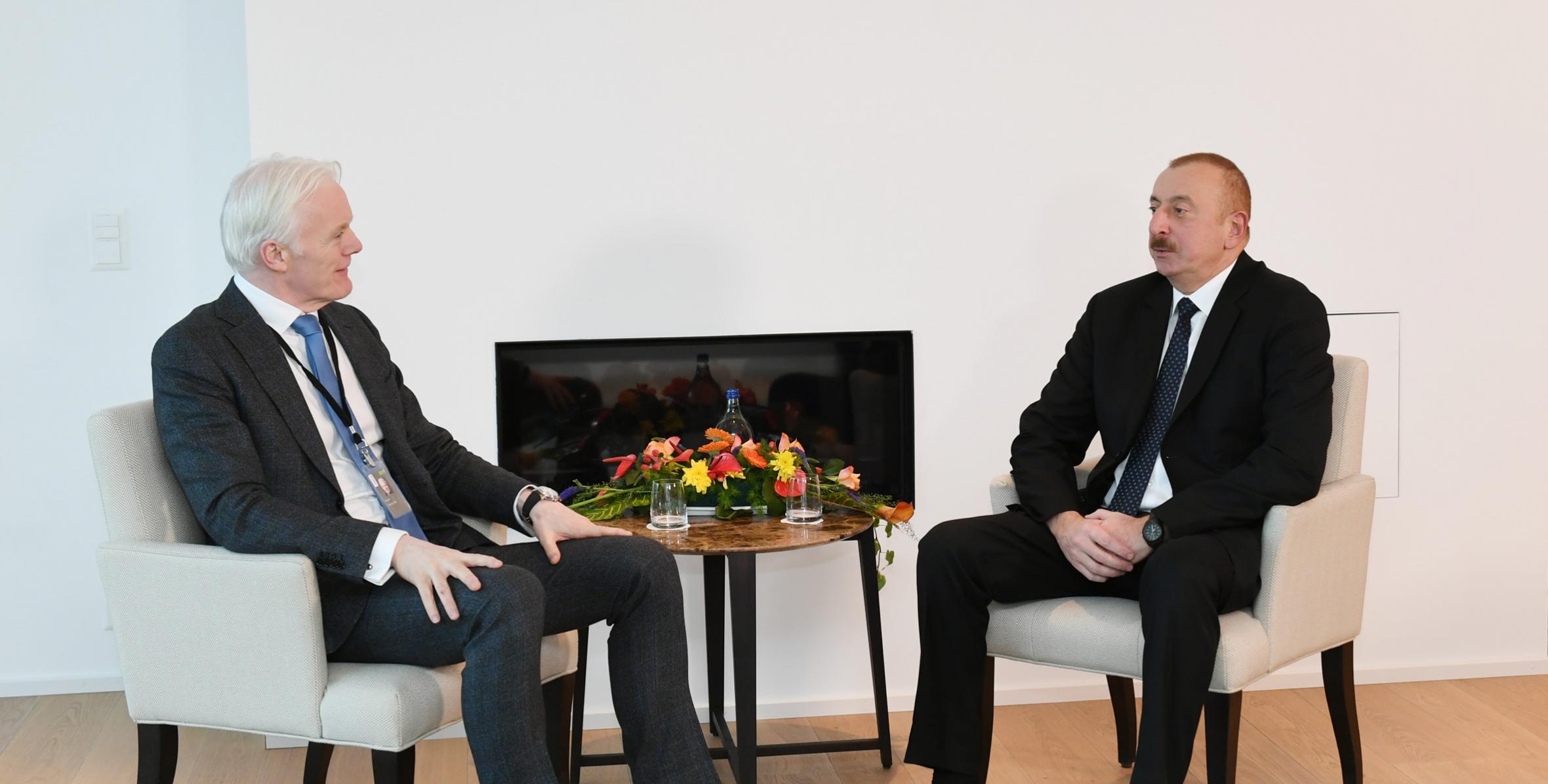 Ilham Aliyev met with Microsoft vice president