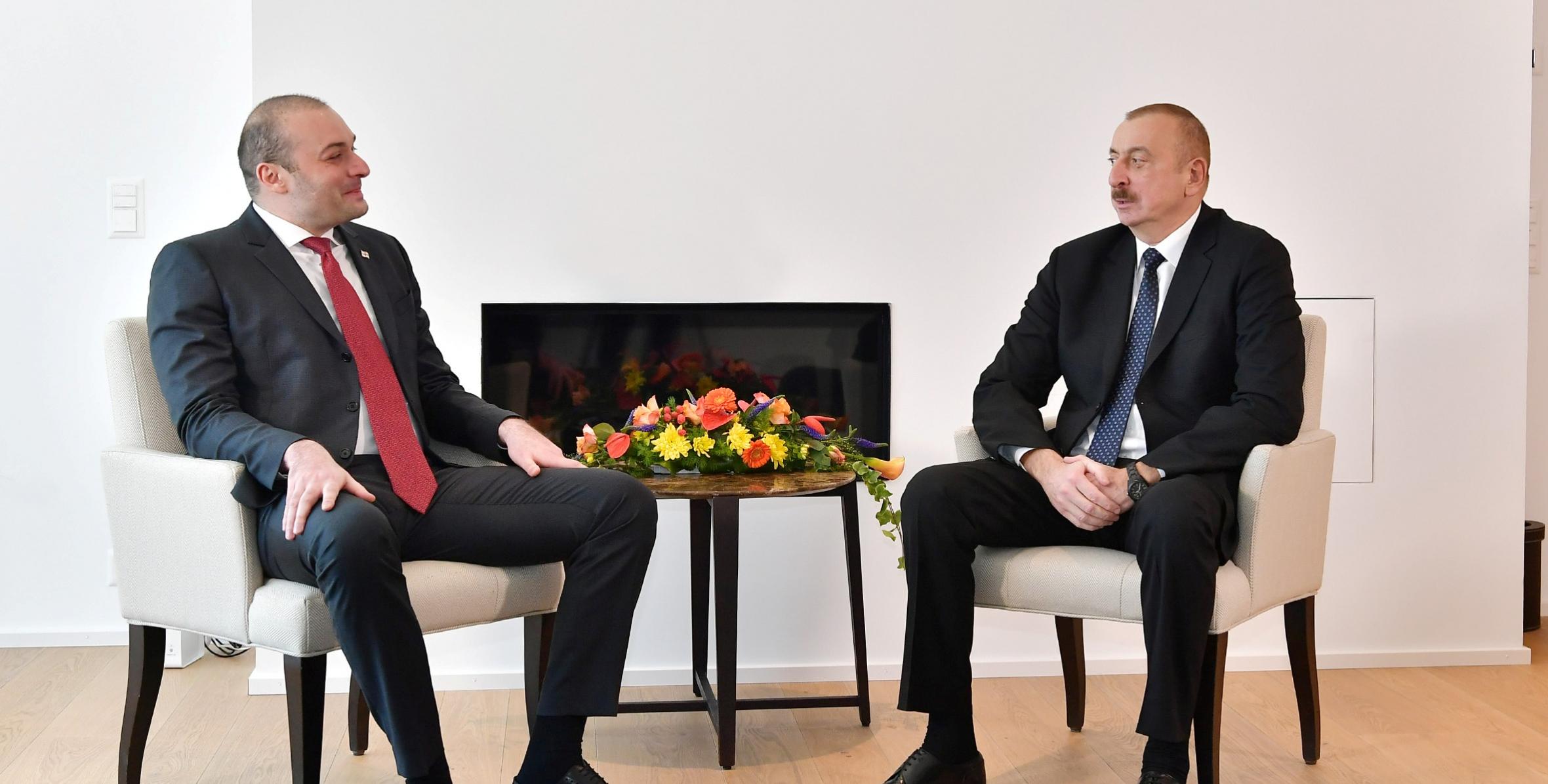 Состоялась встреча Ильхама Алиева и премьер-министра Грузии Мамуки Бахтадзе