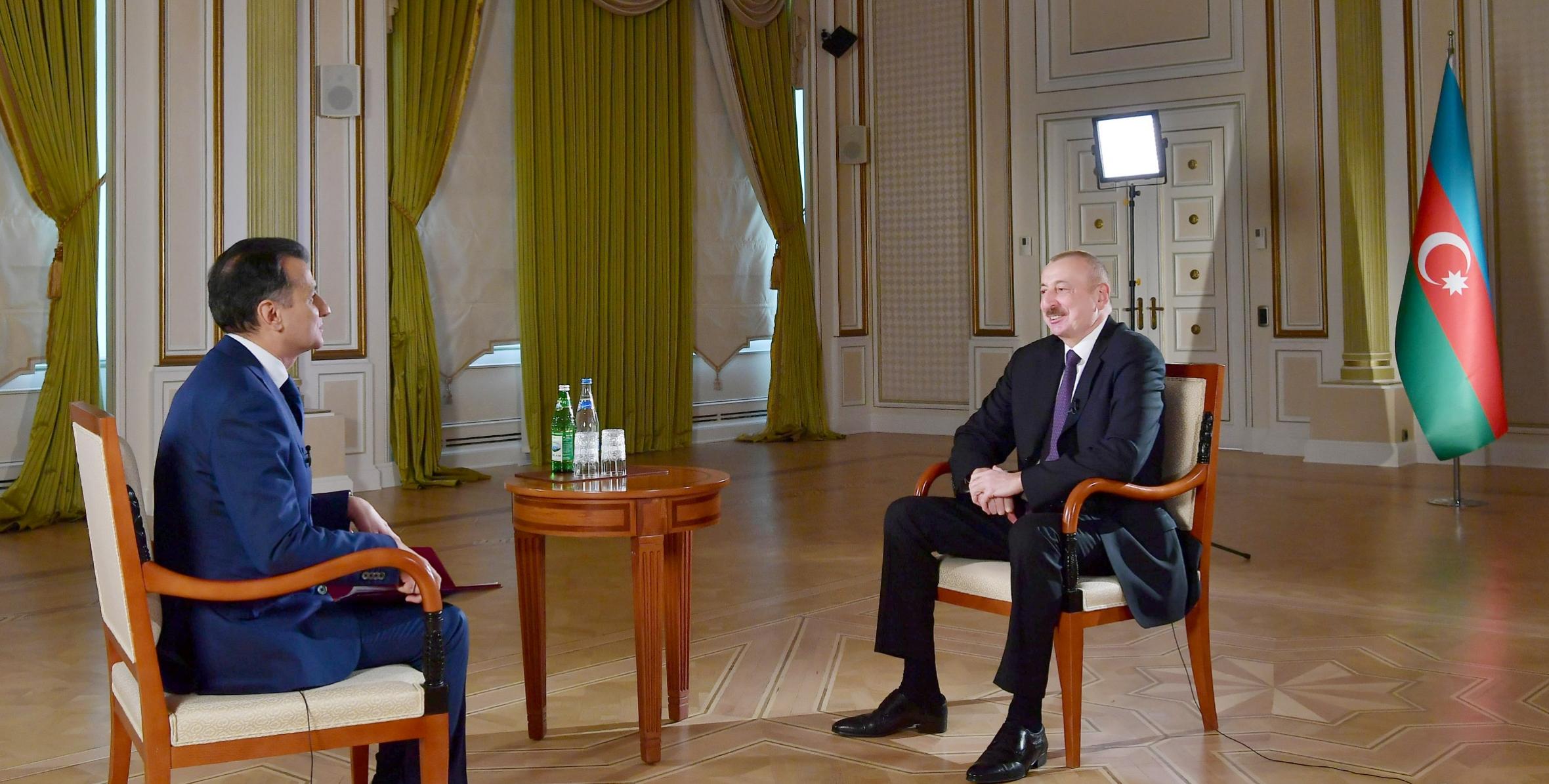 Ilham Aliyev was interviewed by Real TV