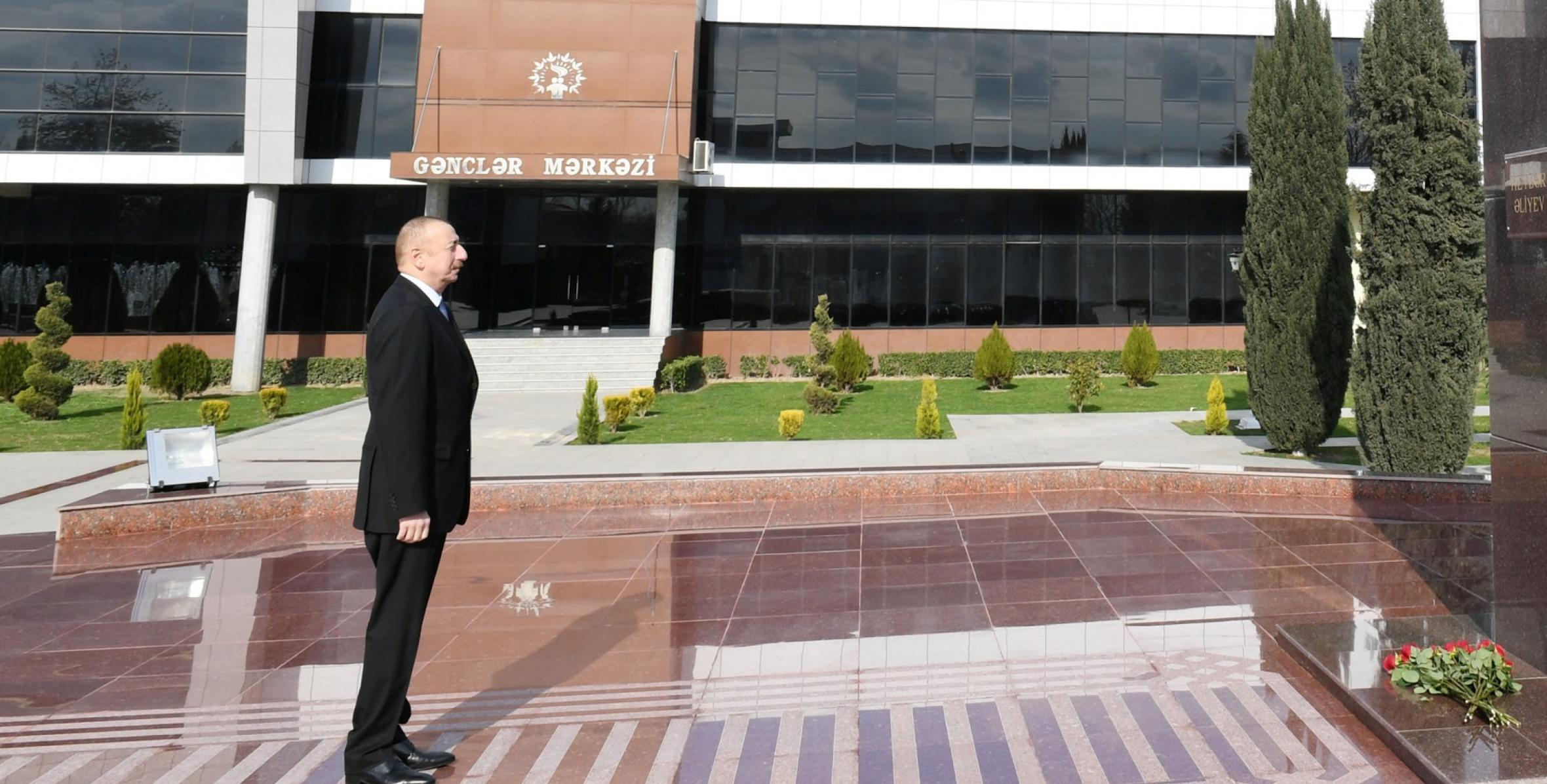 Ilham Aliyev arrived in Beylagan district for visit