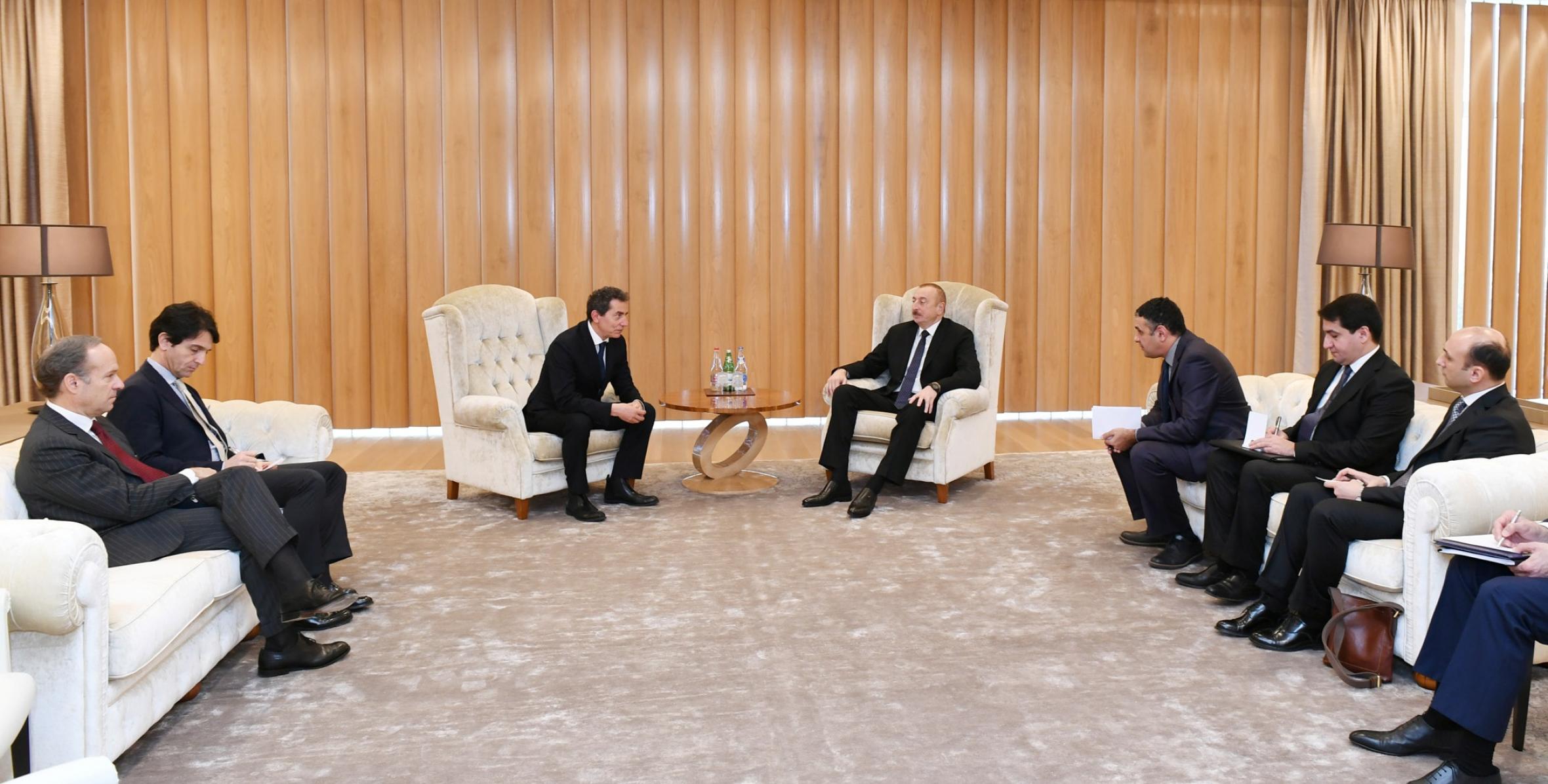 Состоялась встреча Ильхама Алиева с заместителем министра экономического развития Италии