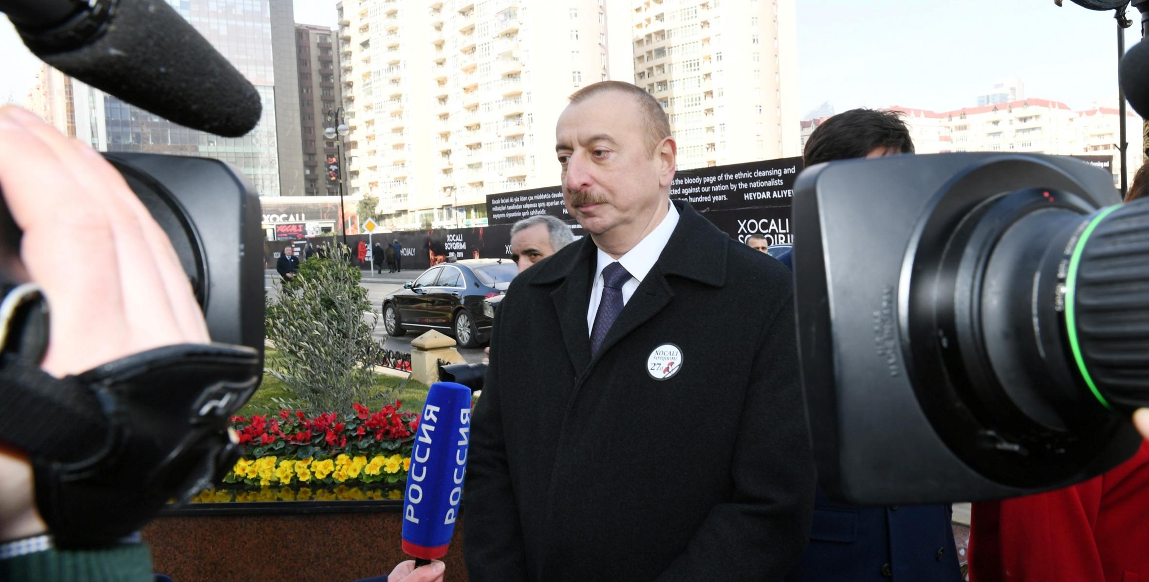 Ильхам Алиев дал интервью корреспонденту телеканала "Россия-24"