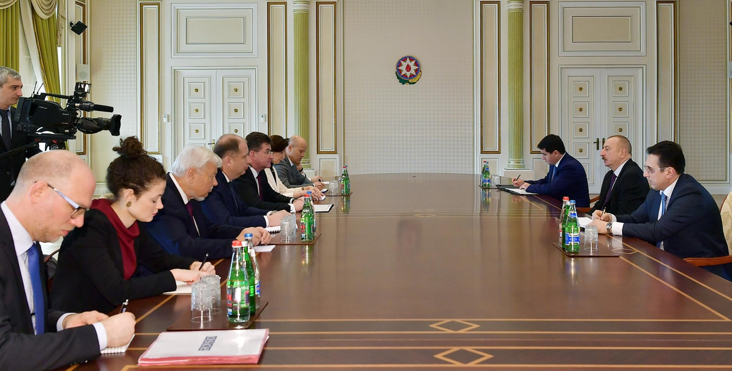 Ilham Aliyev received delegation led by OSCE Chairperson-in-Office