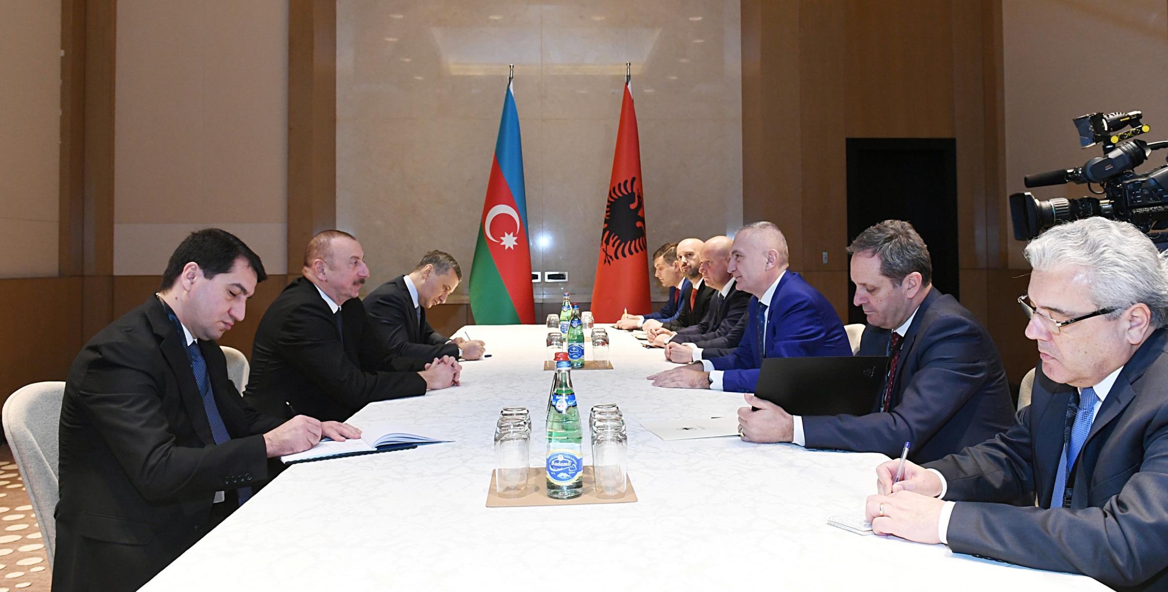 Ильхам Алиев встретился с Президентом Албании Илиром Мета