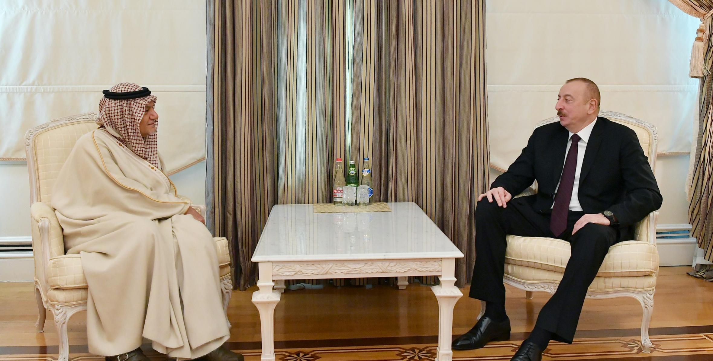 Ilham Aliyev received chairman of Board of Directors of King Faisal Center for Research and Islamic Studies