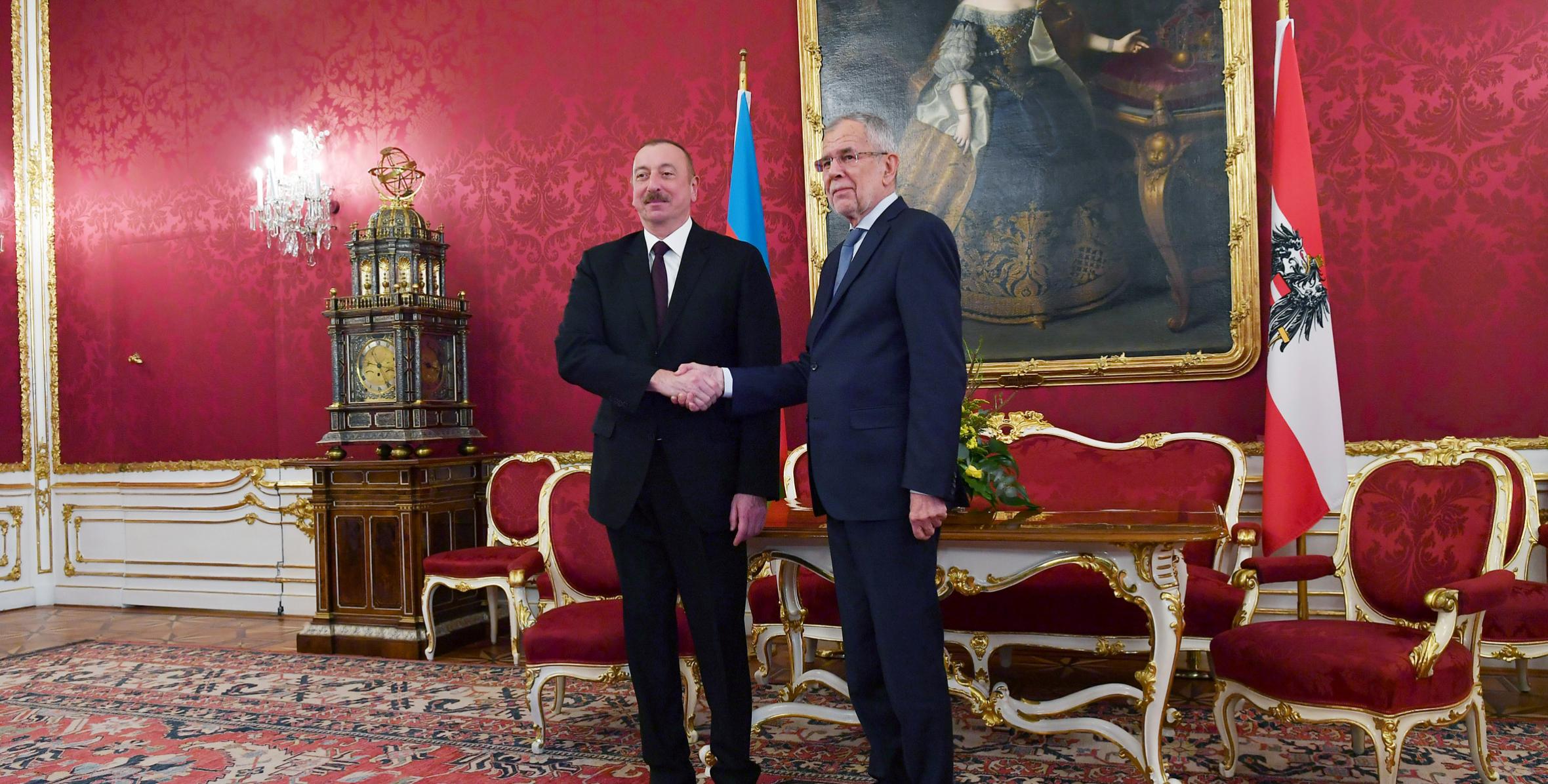 Состоялась встреча Ильхама Алиева с Федеральным президентом Австрии Александром Ван дер Белленом