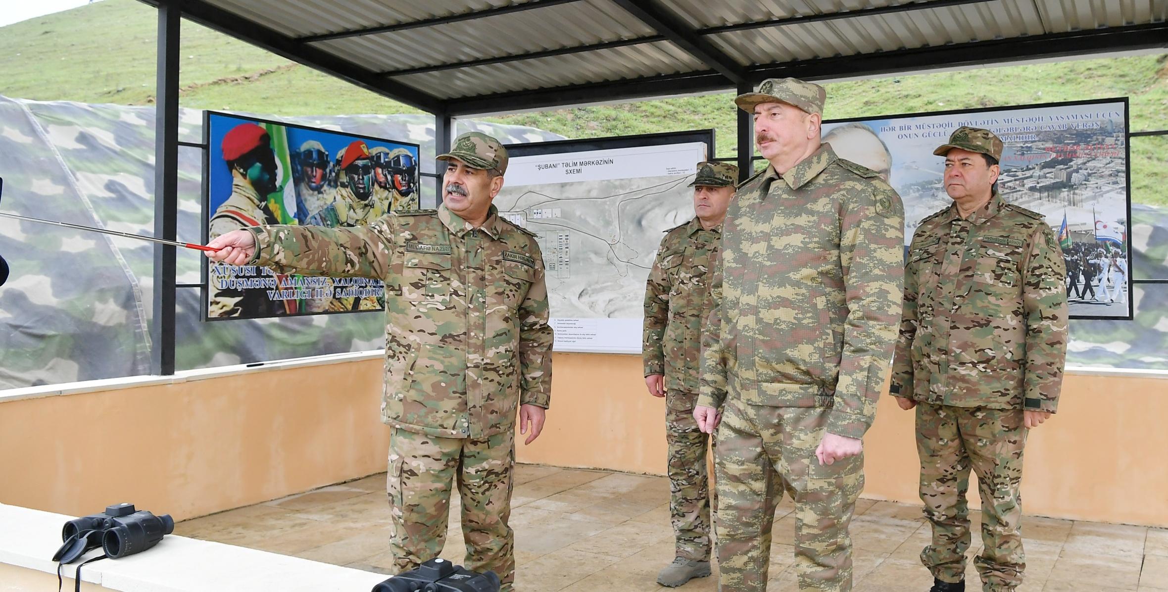 Ильхам Алиев посетил Н-скую воинскую часть Сил специального назначения Министерства обороны
