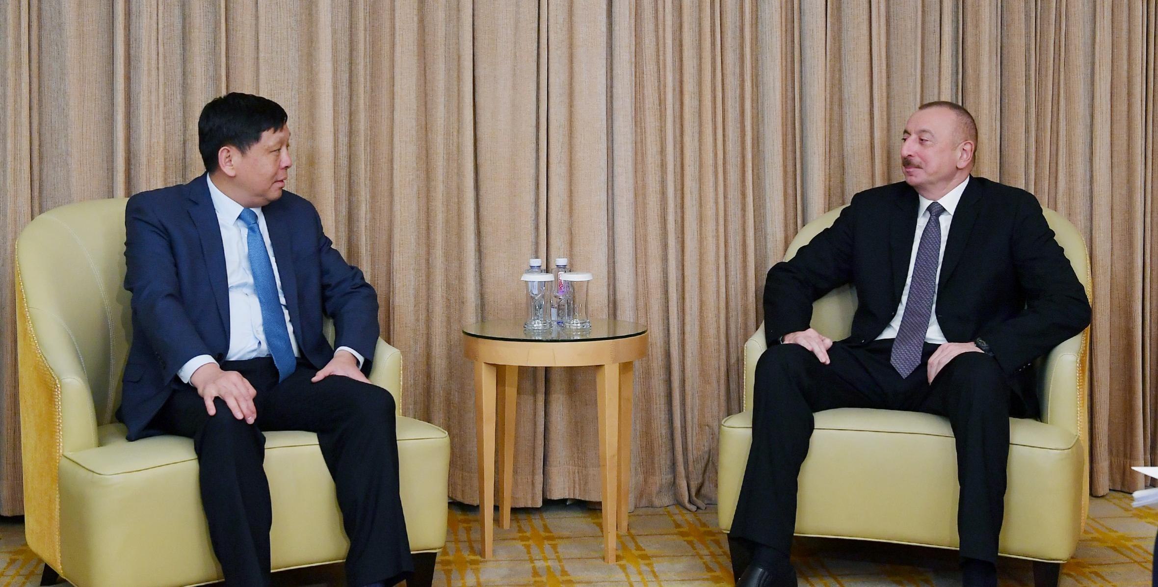 Ilham Aliyev met with Director General of CETC Corporation