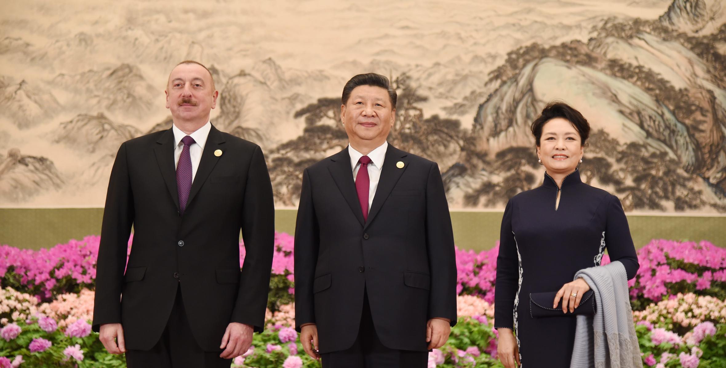 Ilham Aliyev attends reception for participants of Belt and Road International Forum