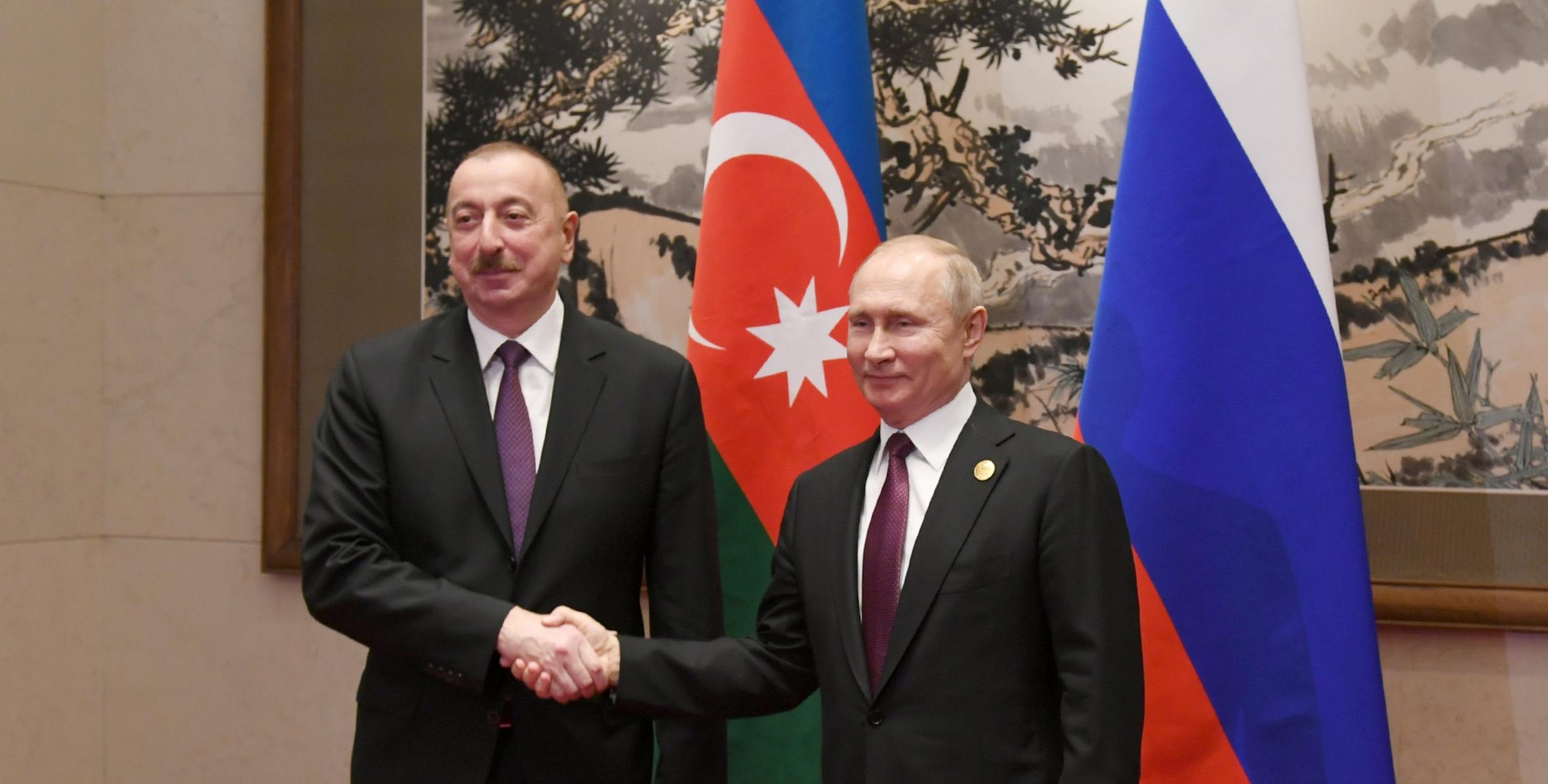 Ilham Aliyev met with Russian President Vladimir Putin in Beijing