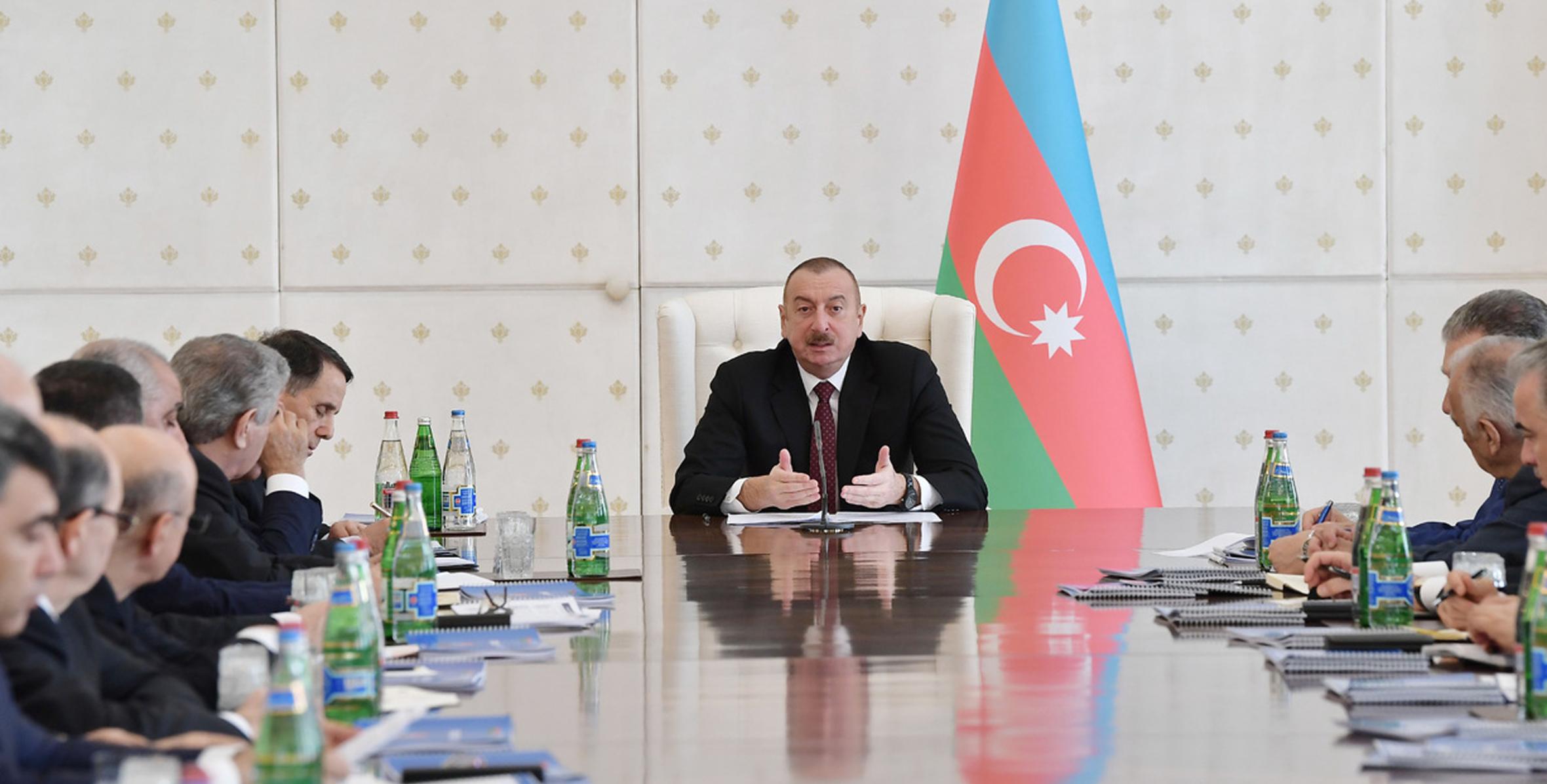 Closing speech by Ilham Aliyev at the Cabinet meeting on results of first quarter of 2018 and future tasks