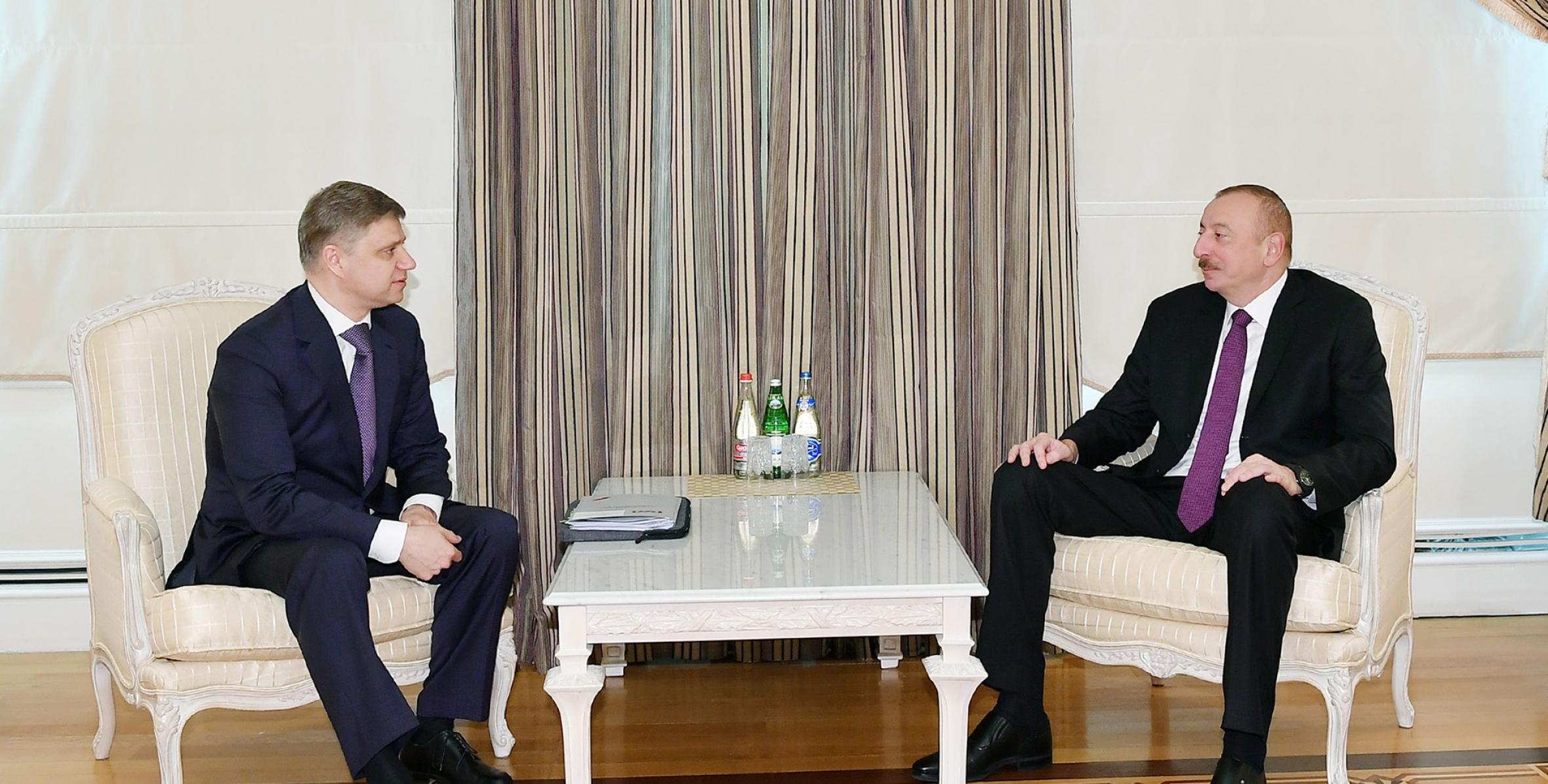 Ilham Aliyev received CEO and Chairman of Executive Board of Russian Railways Oleg Belozerov