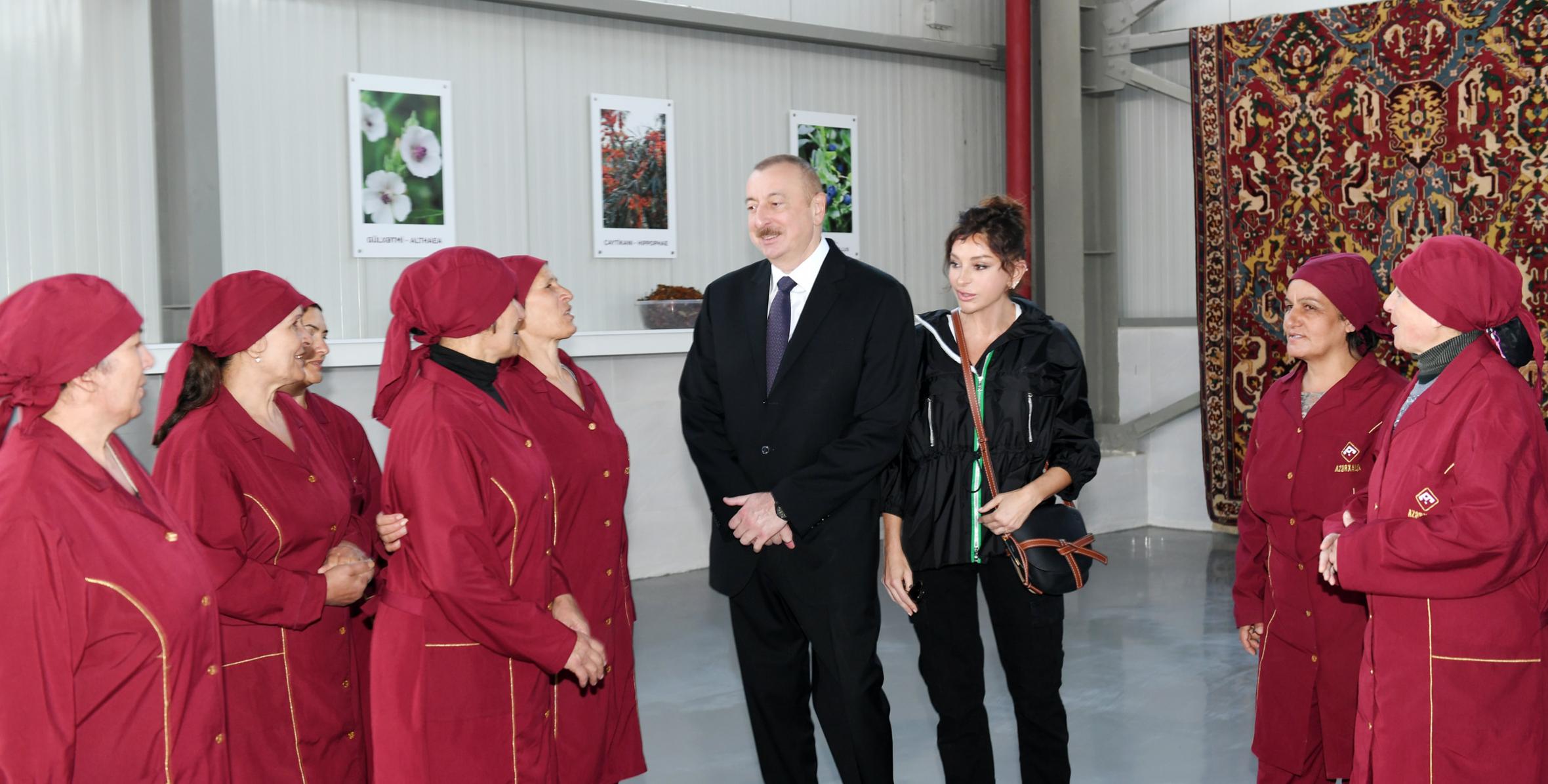 Ilham Aliyev inaugurated "Azherkhalcha" OJSC supply center for Gobustan regional wool and dye plants