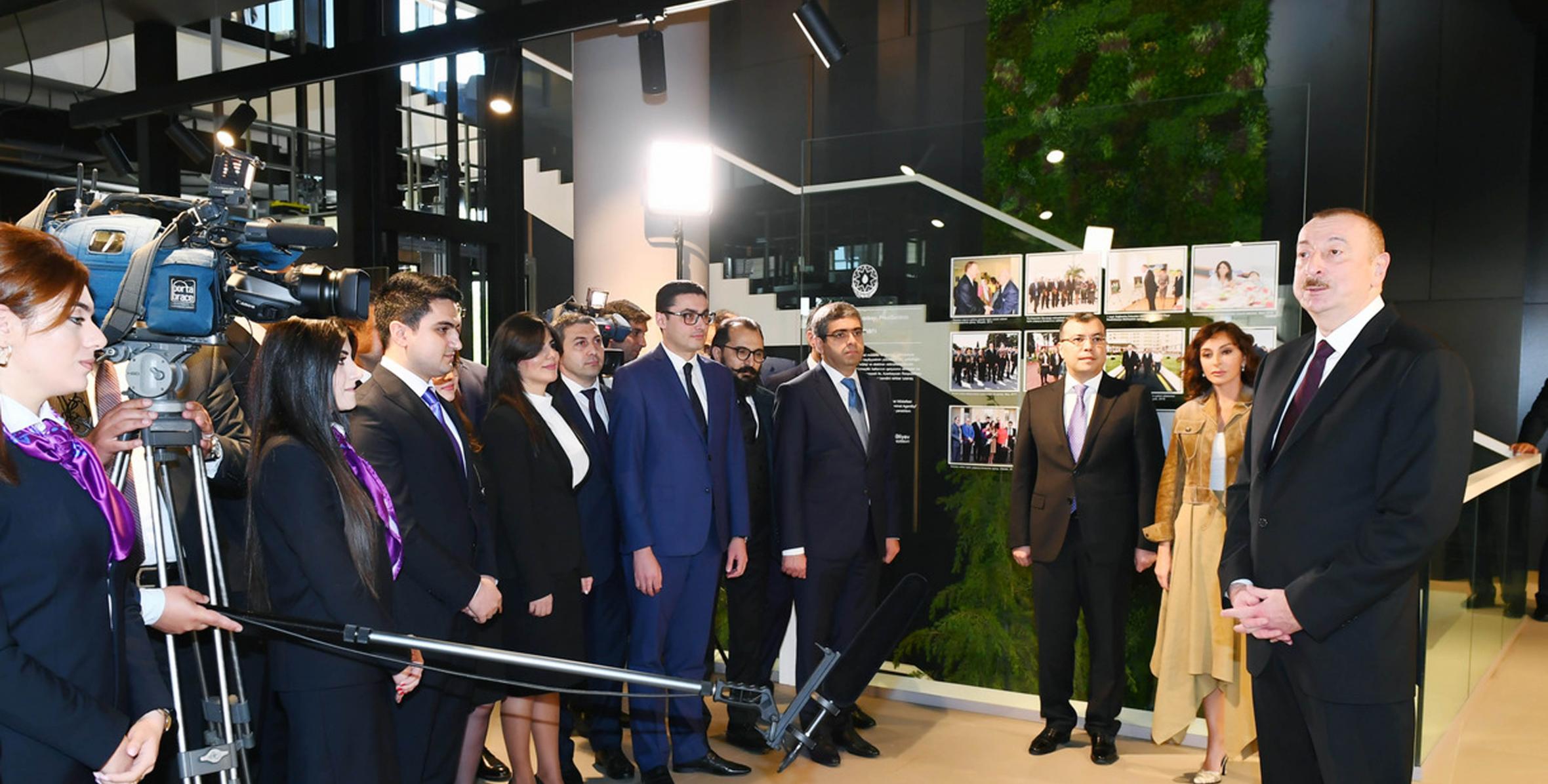 Речь Ильхама Алиева на открытии административного здания Агентства DOST и первого центра DOST