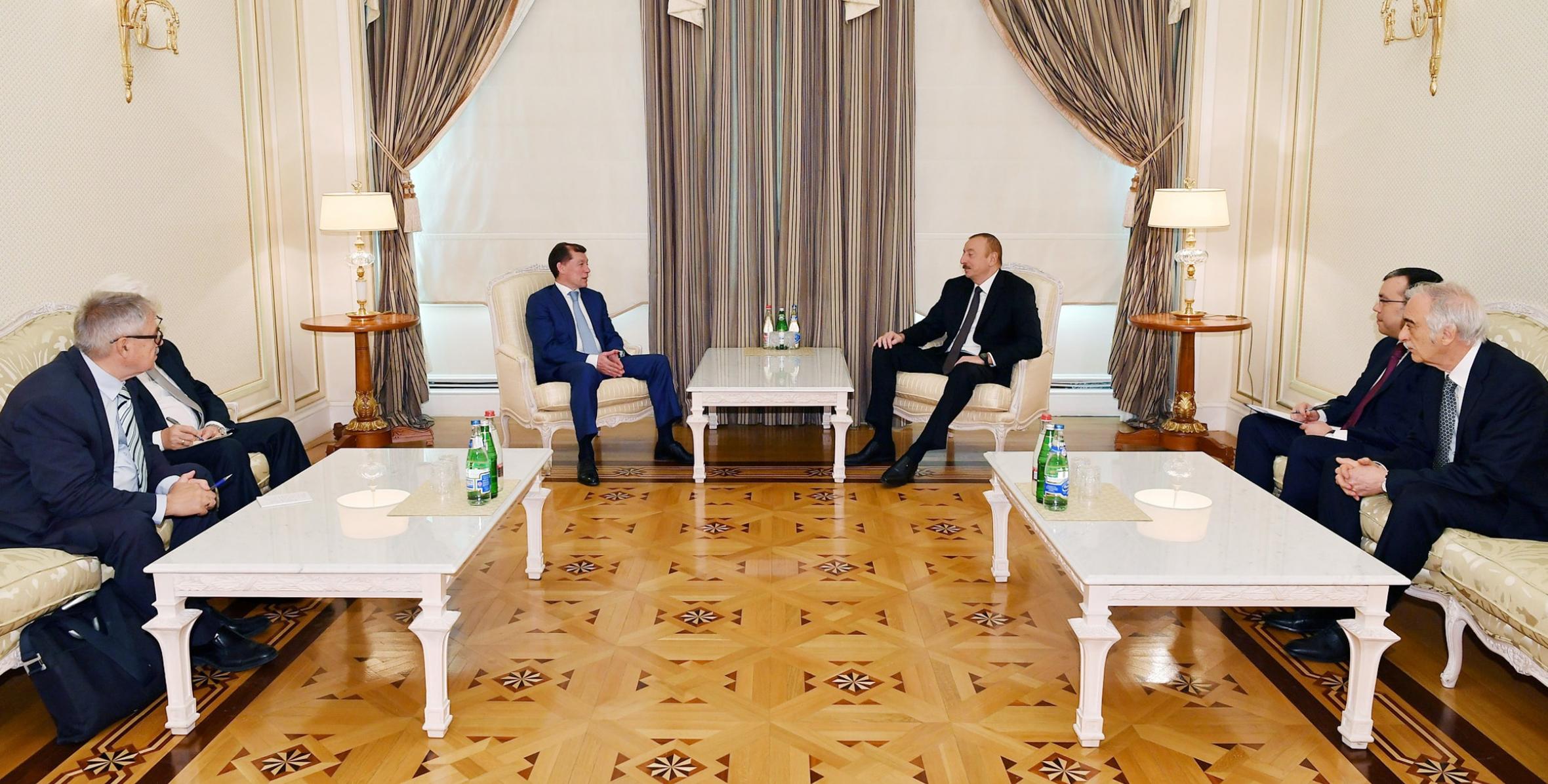 Ильхам Алиев принял министра труда и социальной защиты России