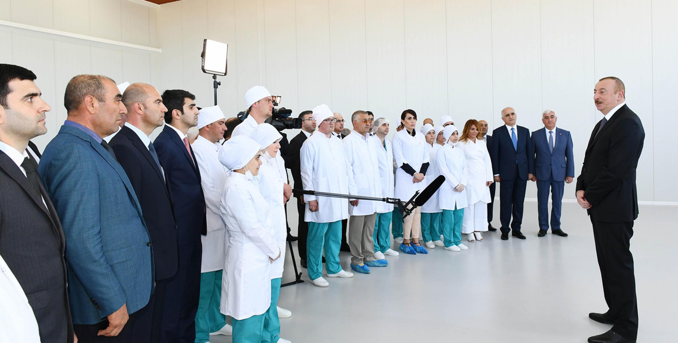 Speech by Ilham Aliyev at the opening of “Diamed Co” syringe plant in Pirallahi Industrial Park