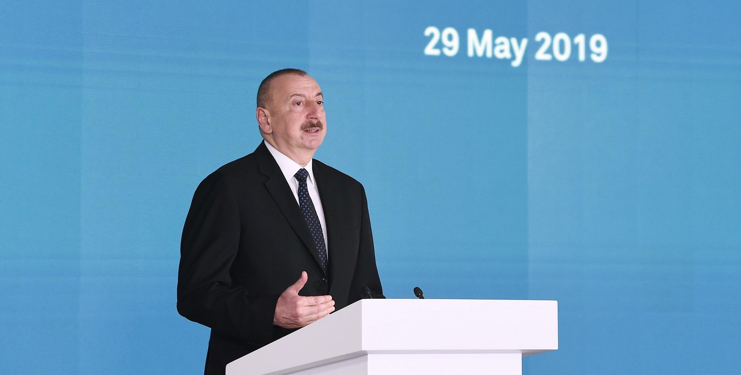 Речь Ильхама Алиева на открытии XXVI Международной выставки и конференции «Нефть и газ Каспия – 2019»
