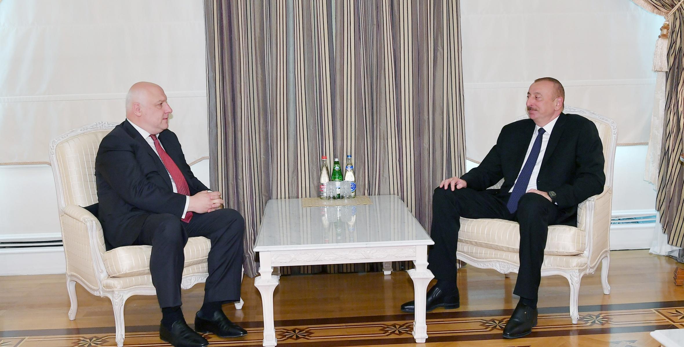 Ilham Aliyev received OSCE PA president