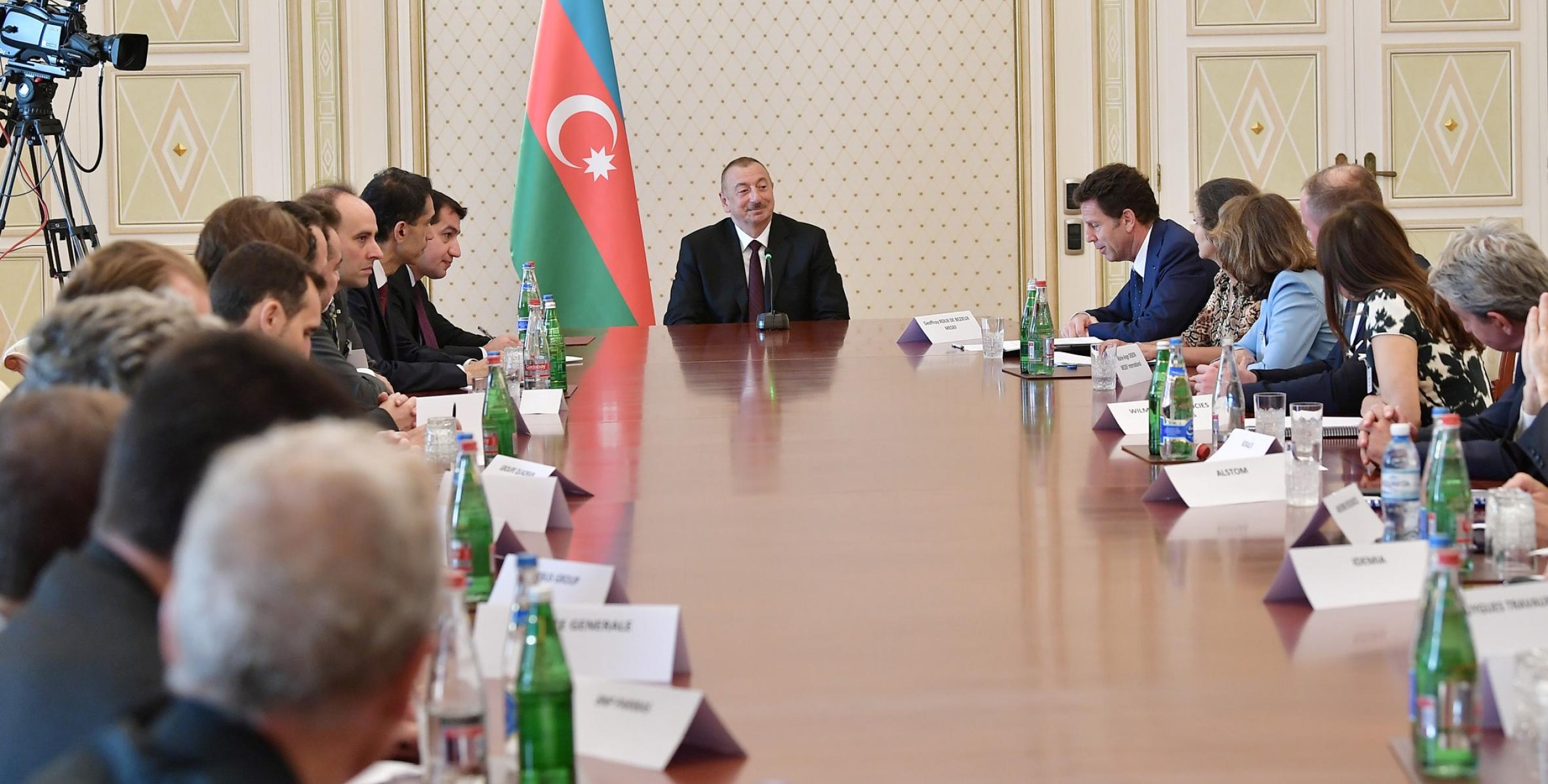 Ilham Aliyev received representatives of MEDEF member companies