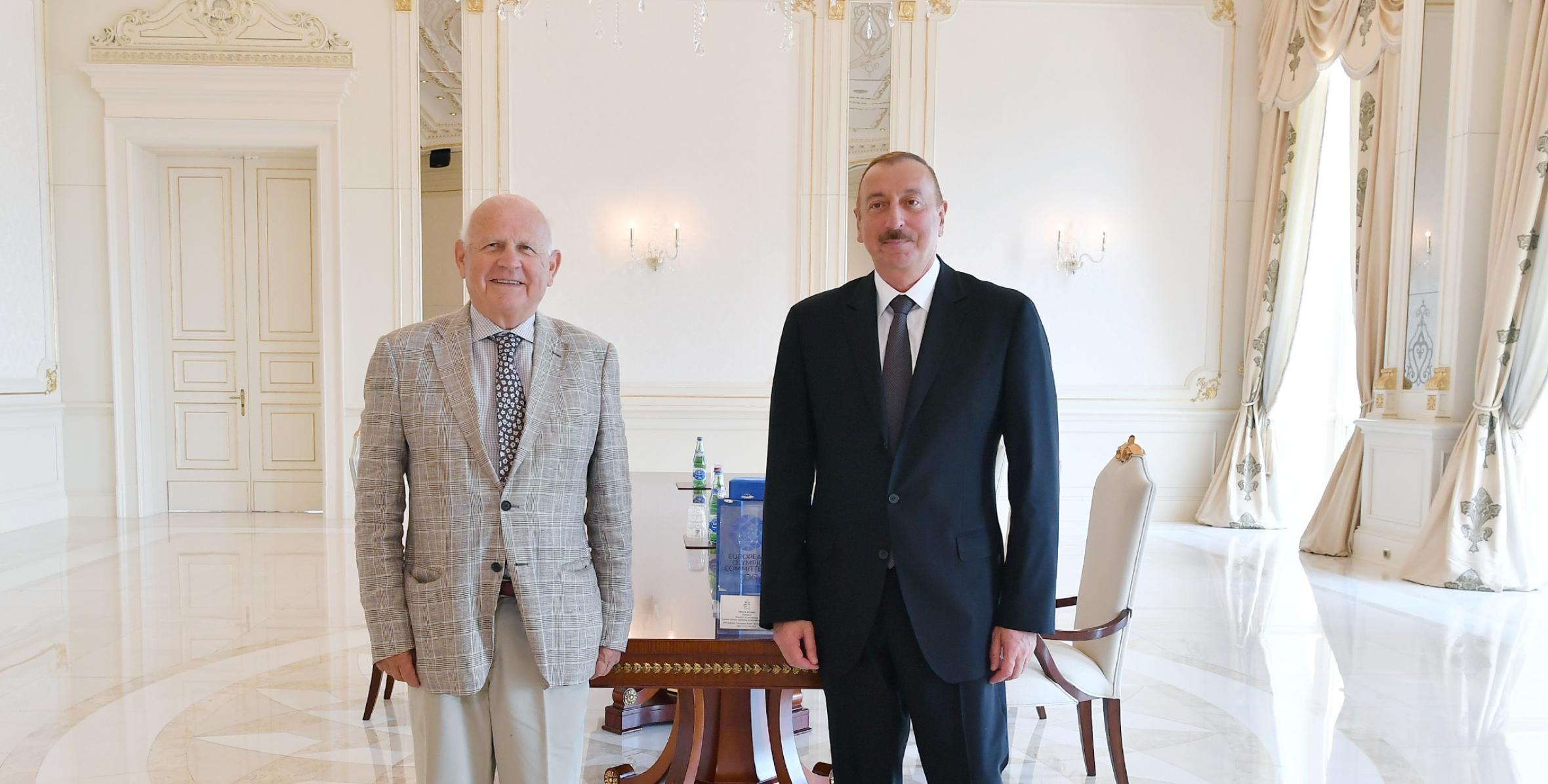 Ilham Aliyev received President of European Olympic Committees