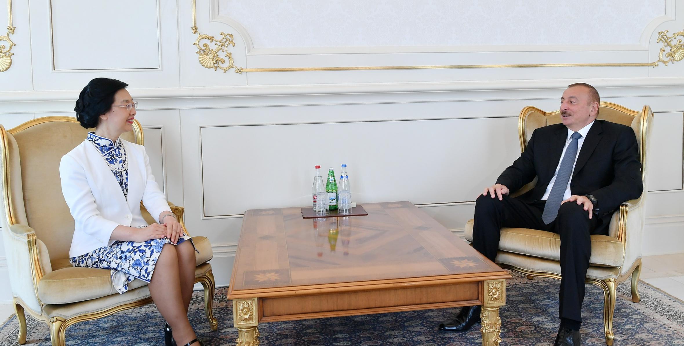 Ilham Aliyev received credentials of incoming Chinese ambassador