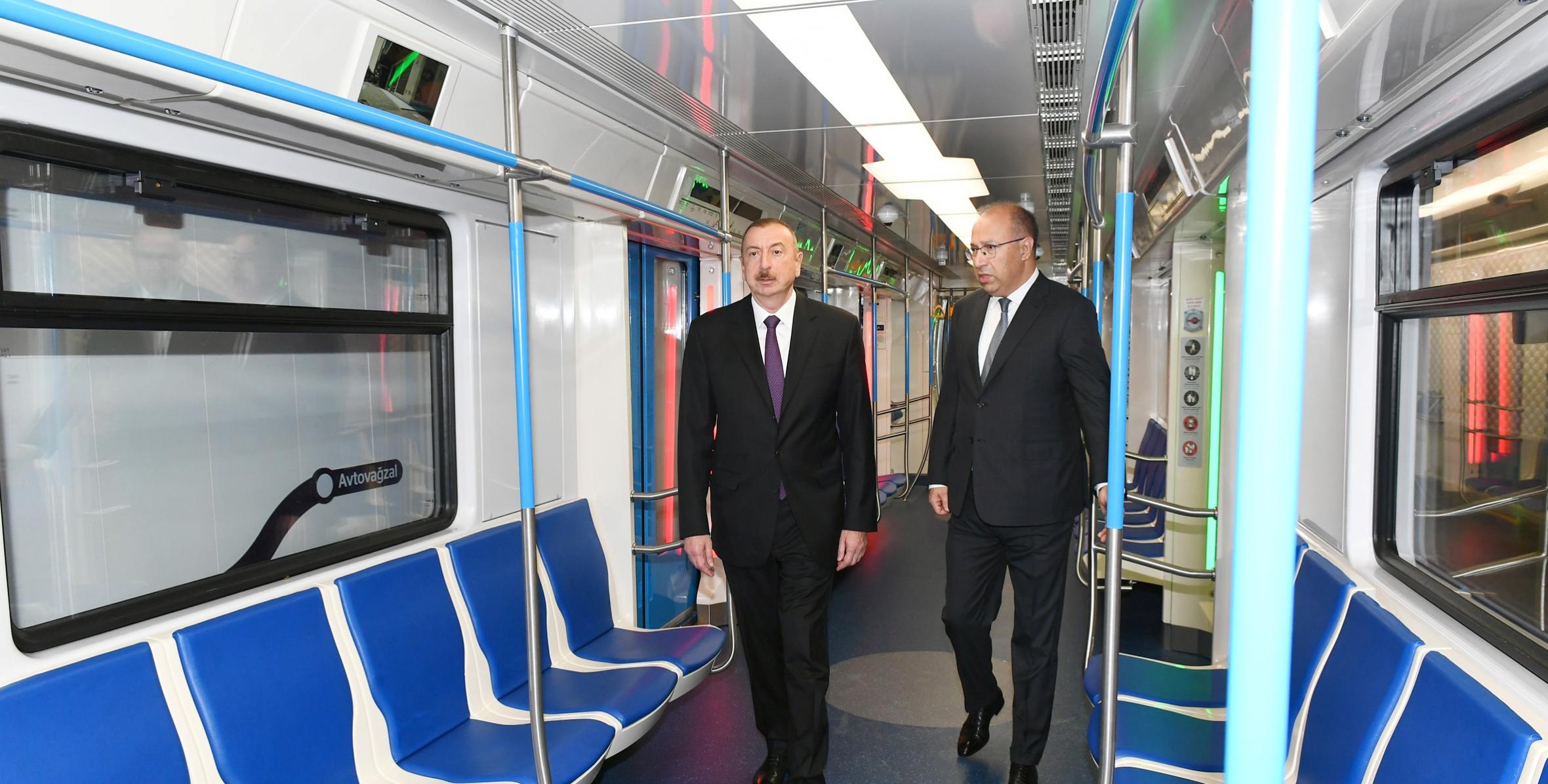 İlham Əliyev Bakı Metropoliteninin “Xətai” stansiyasında görülən işlərlə tanış olub