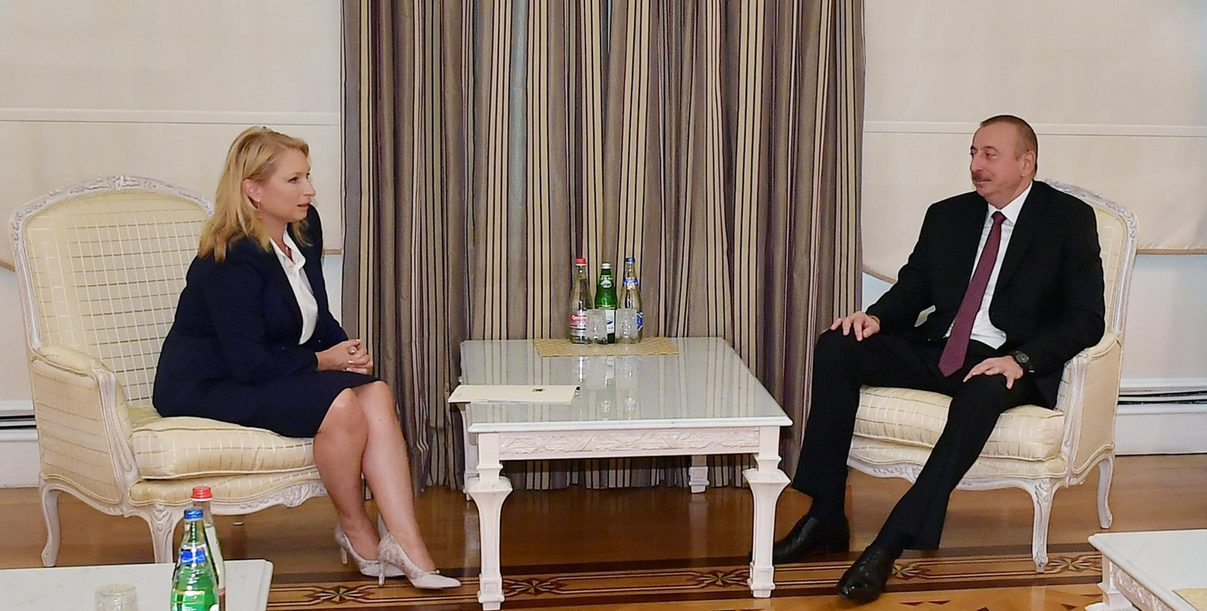 Ilham Aliyev received Georgian minister of economy and sustainable development