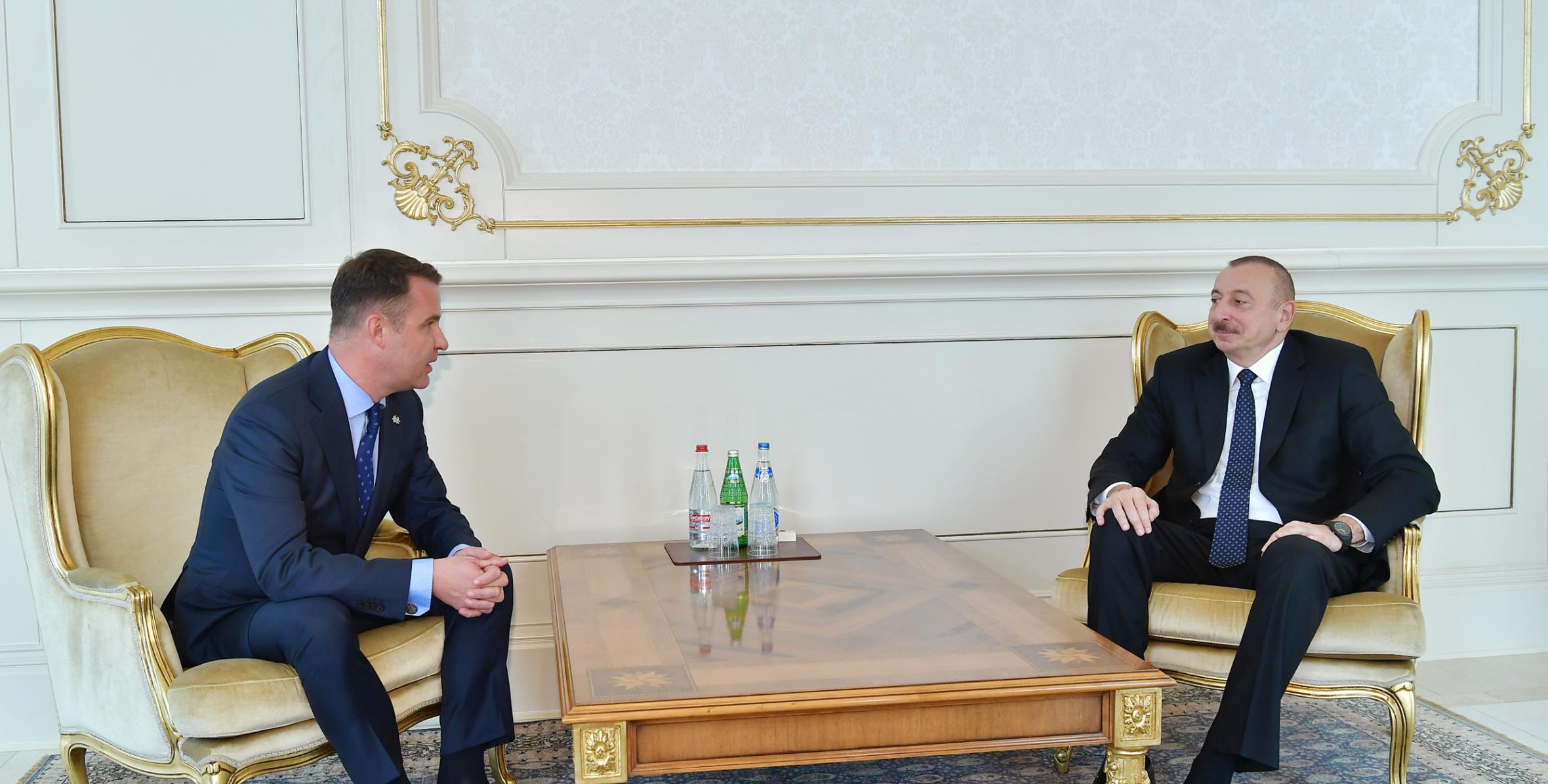 Ilham Aliyev received credentials of incoming Lithuanian ambassador