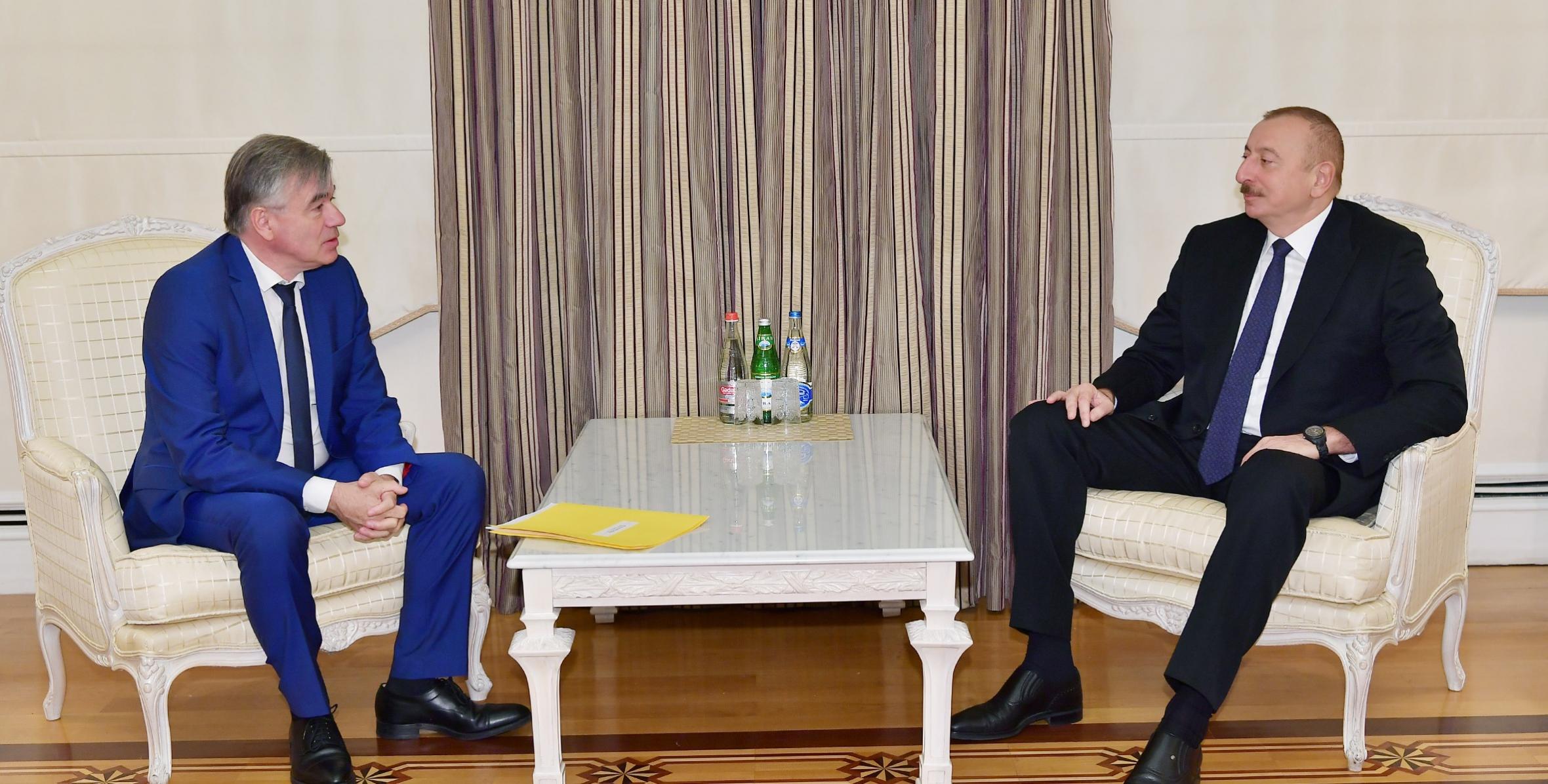 Ilham Aliyev received delegation led by head of France-Caucasus Friendship Group in the Senate of France
