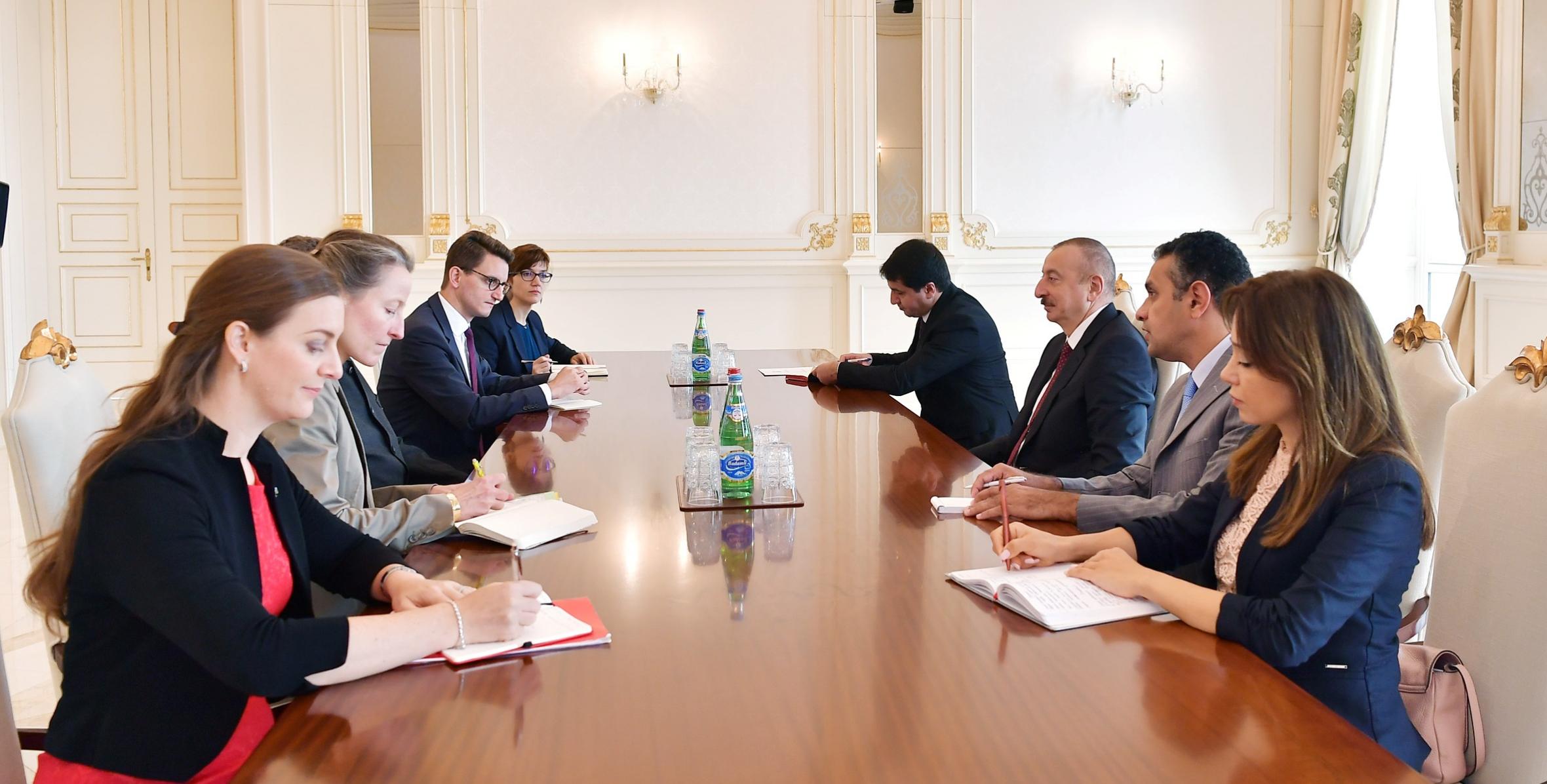 Ильхам Алиев принял делегацию во главе с председателем Совета кантонов Швейцарии