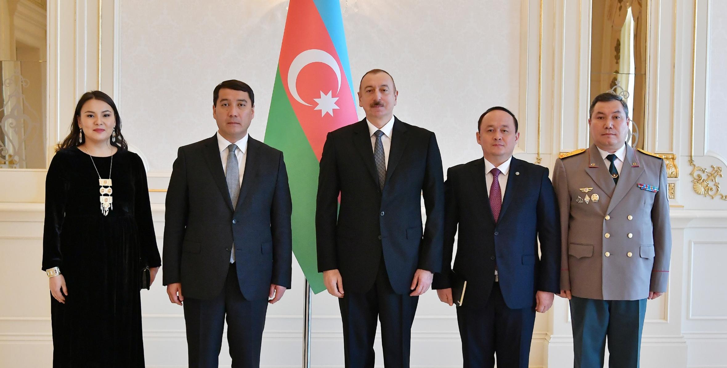 Ilham Aliyev received credentials of incoming Kazakh ambassador