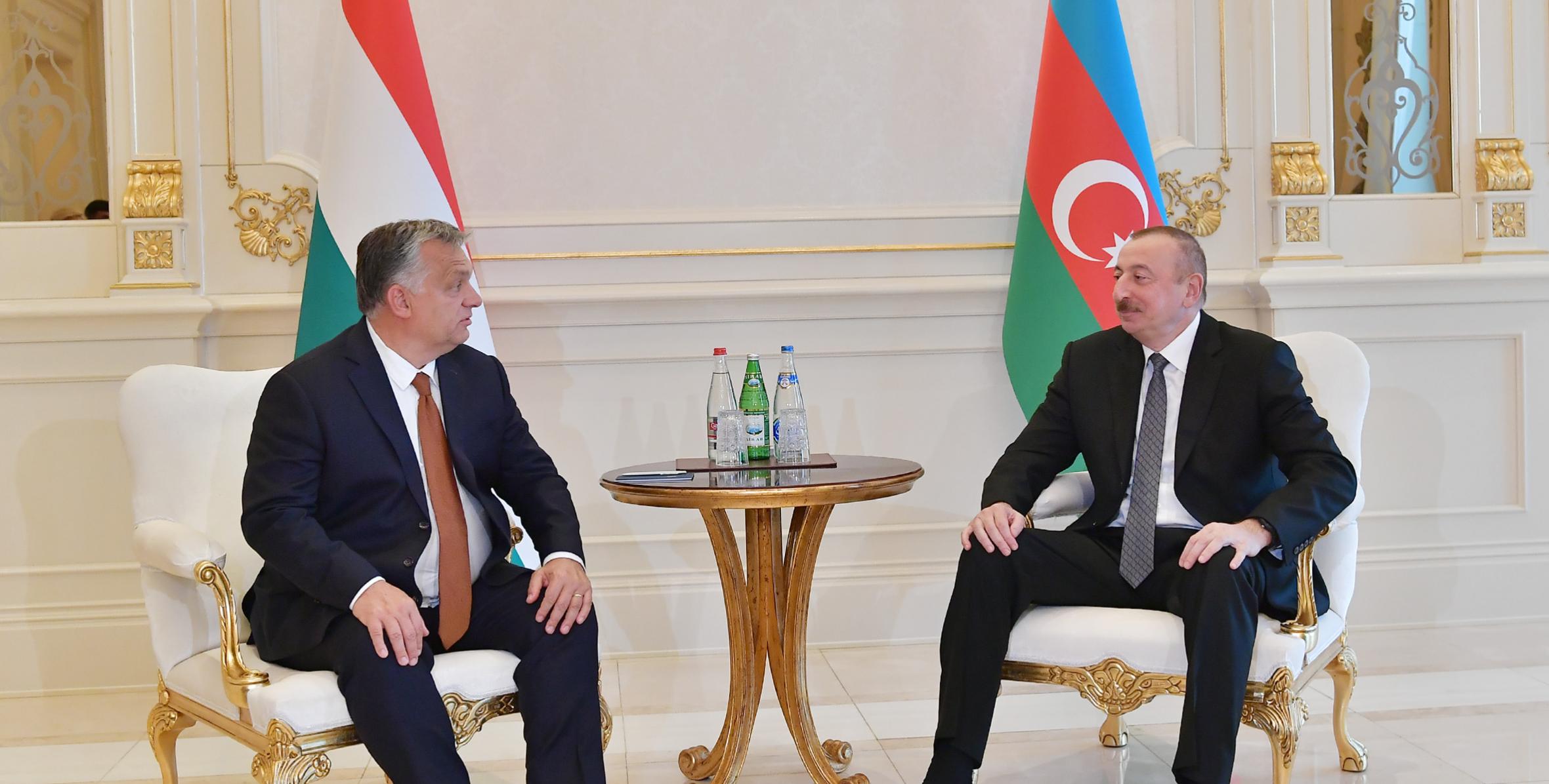 Ilham Aliyev met with Hungarian Prime Minister Viktor Orban