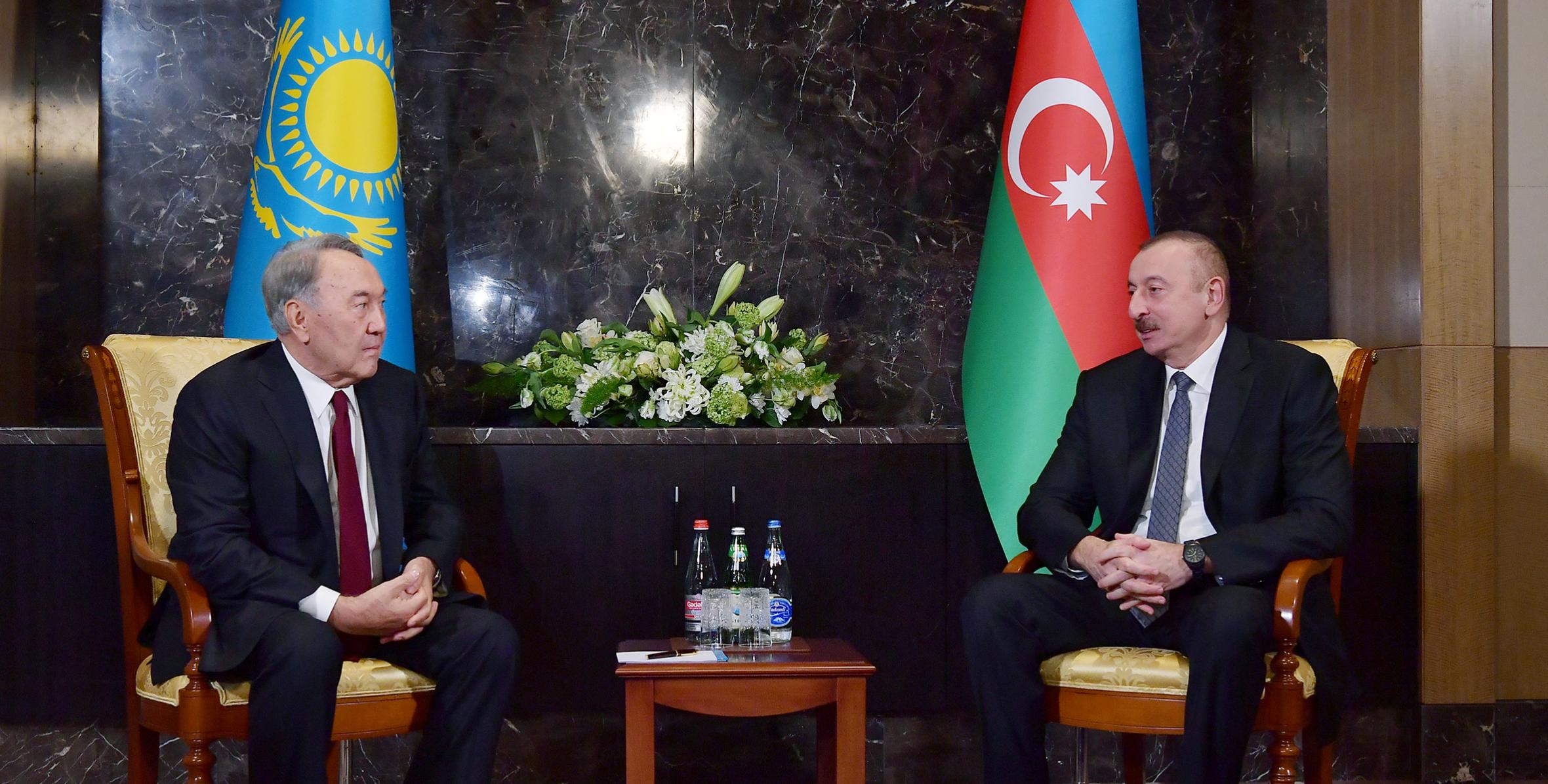 Ilham Aliyev met with first President of Kazakhstan-Elbasy, Honorary President of Turkic Council Nursultan Nazarbayev