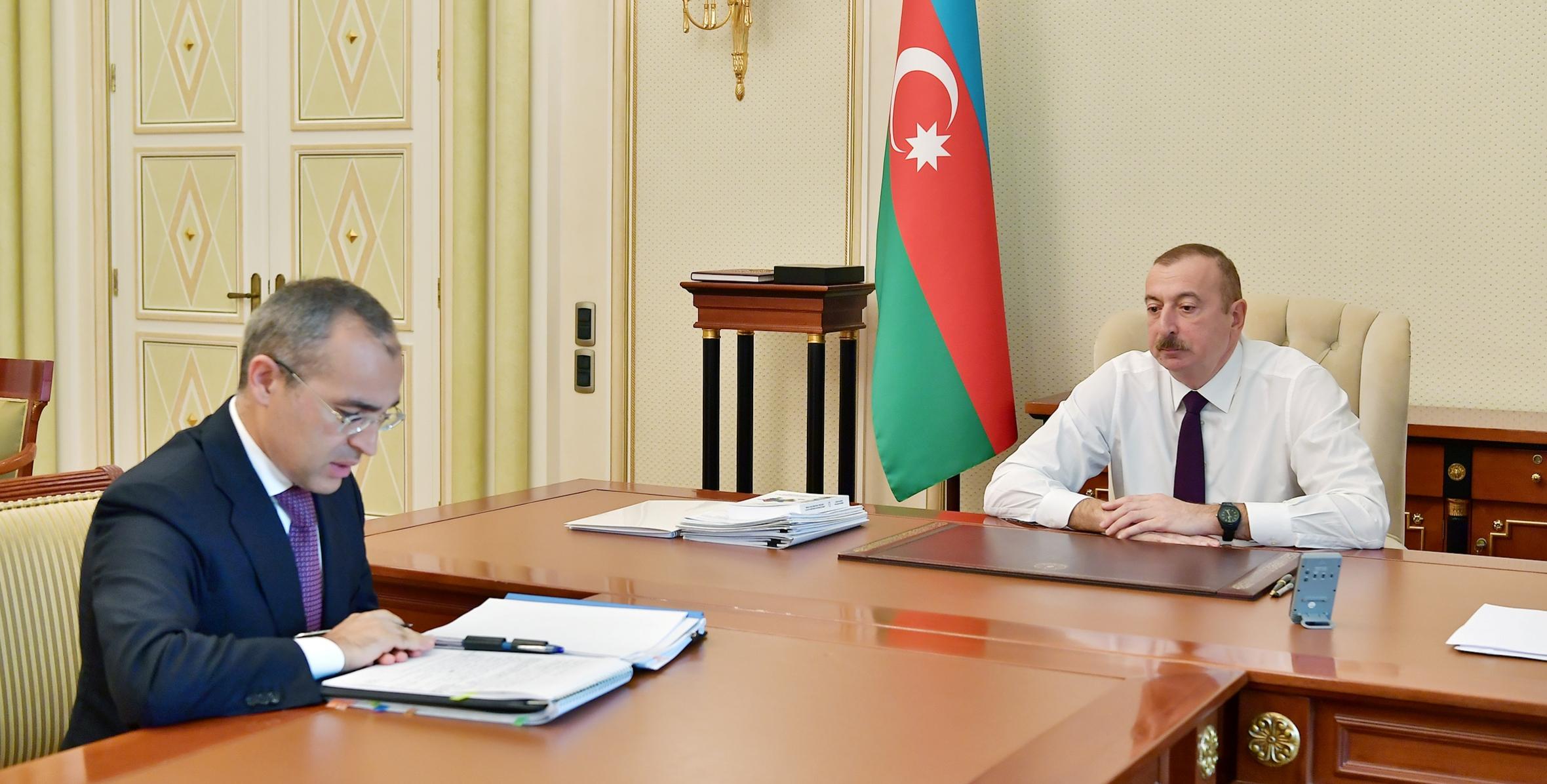 Ильхам Алиев принял Микаила Джаббарова в связи с назначением на новую должность