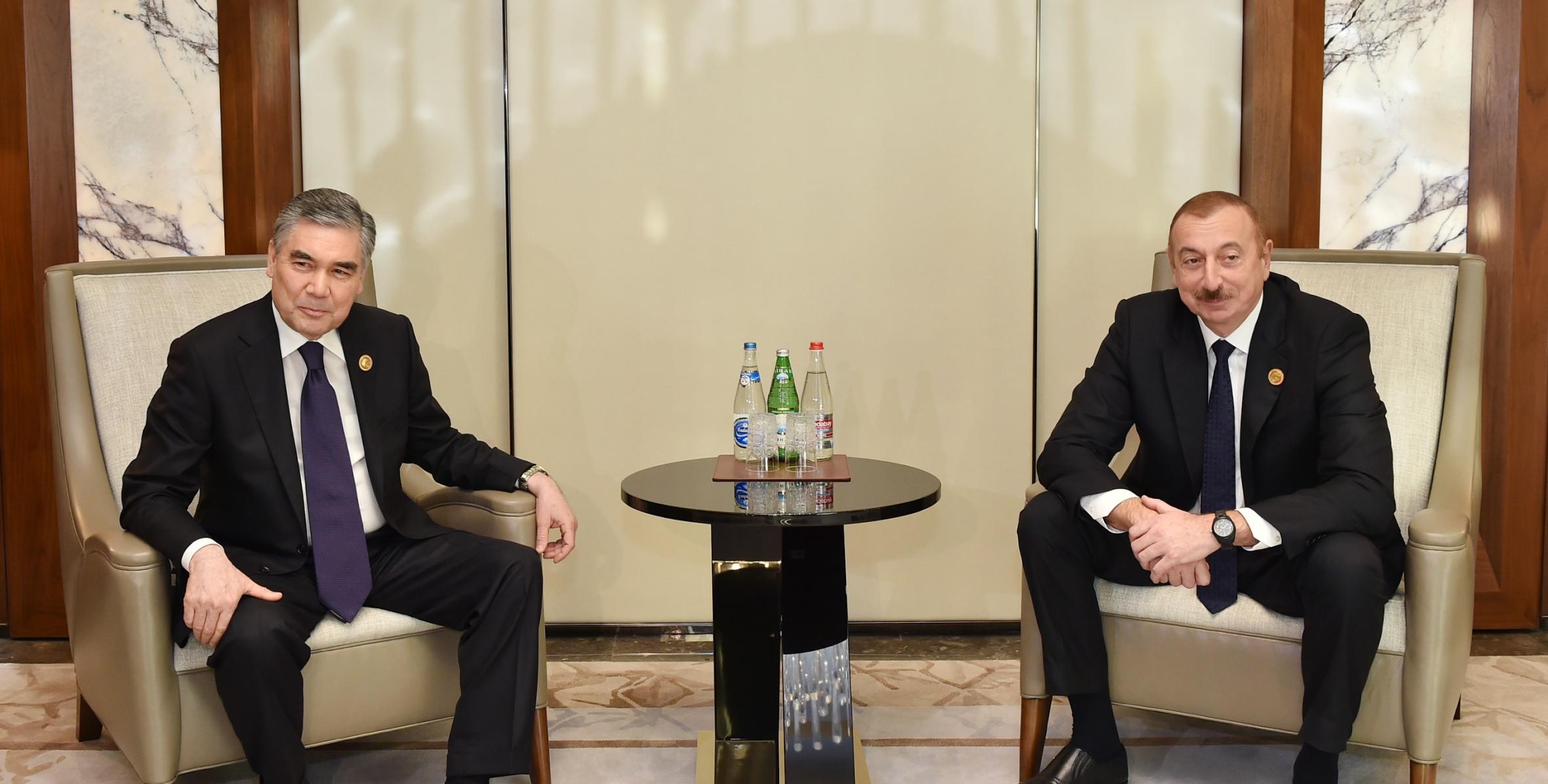 President Ilham Aliyev met with President of Turkmenistan Gurbangulu Berdimuhamedov