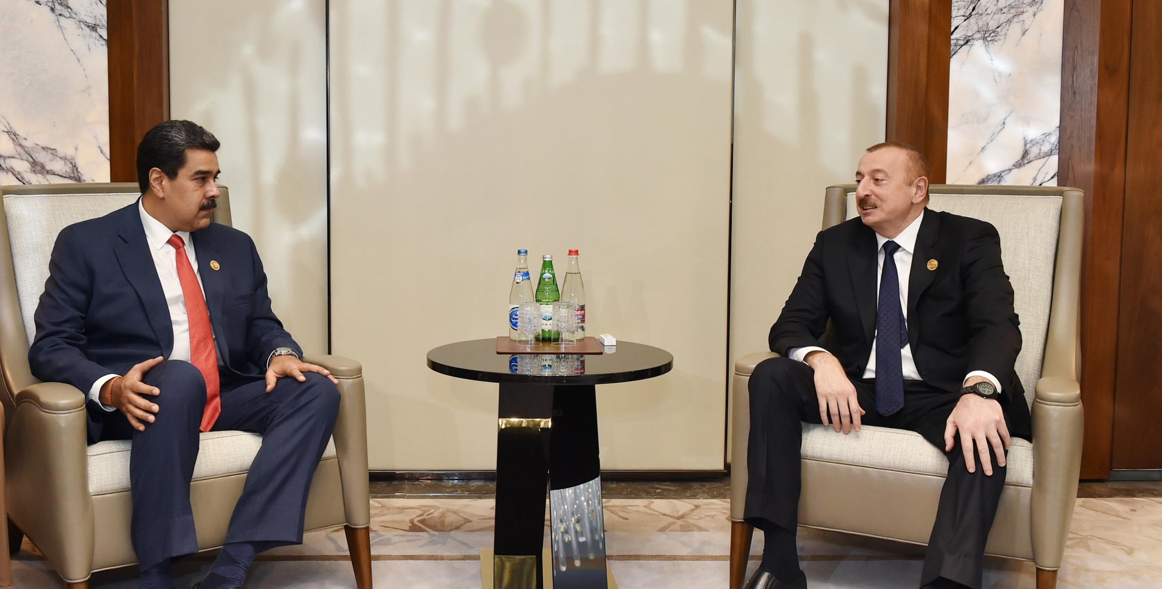 Ильхам Алиев встретился с Президентом Венесуэлы Николасом Мадуро