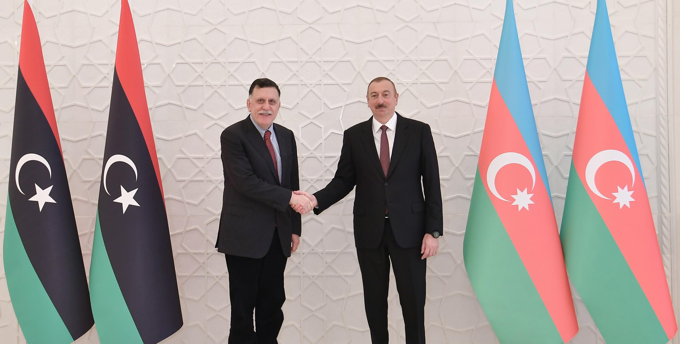 Ilham Aliyev received Libyan Prime Minister Fayez Seraj