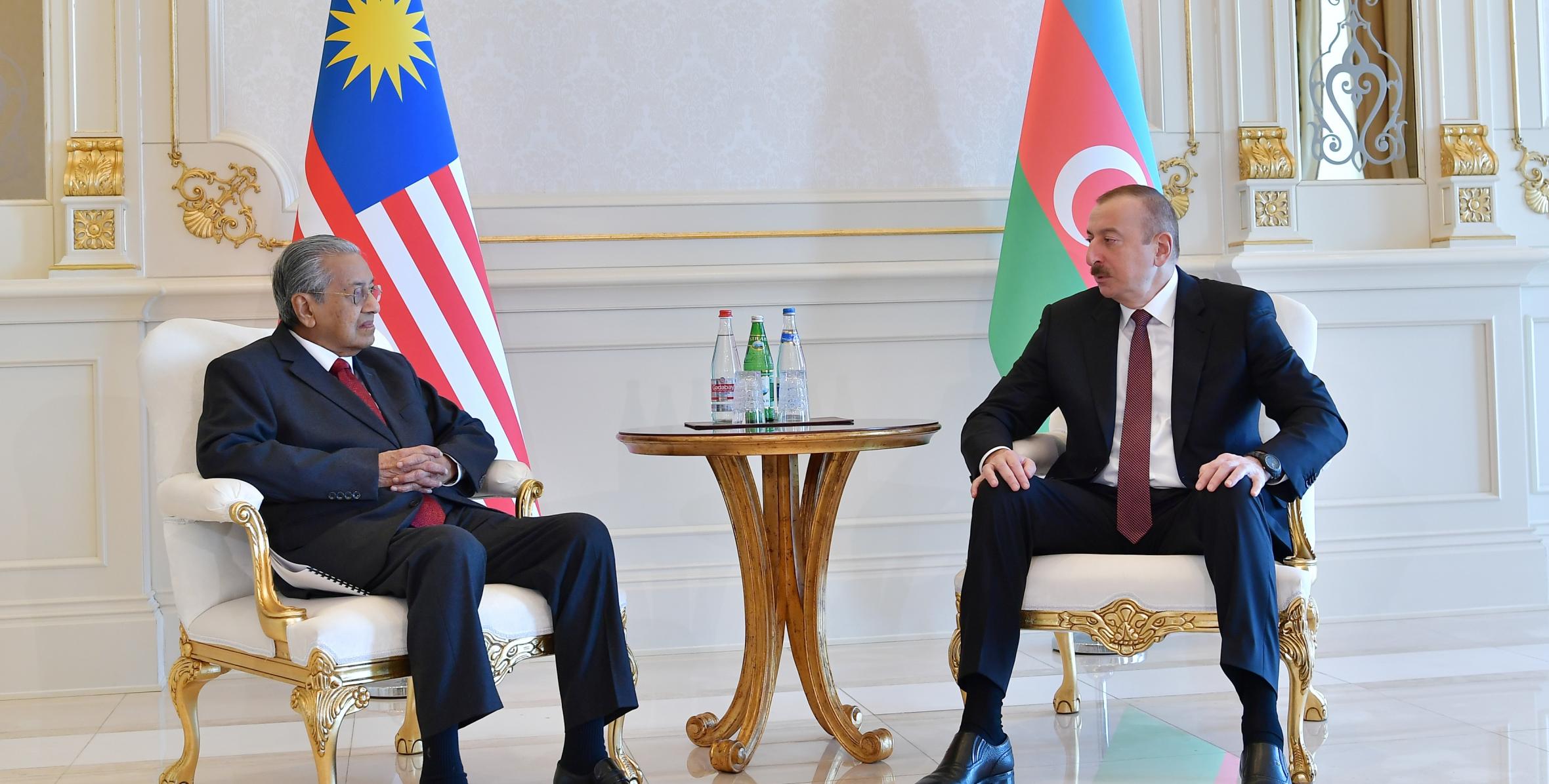 Ilham Aliyev received Malaysian Prime Minister Mahathir bin Mohamad