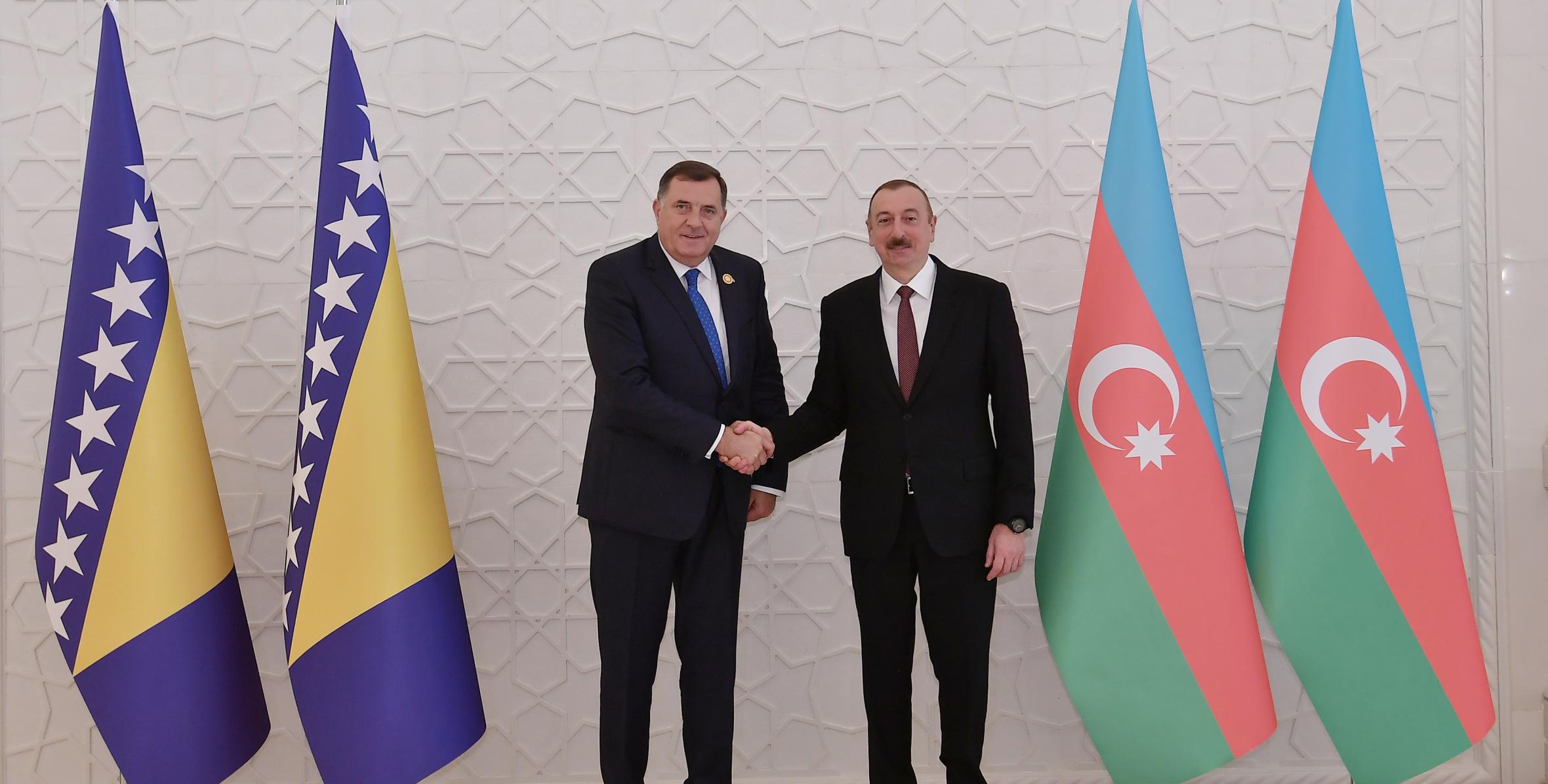 Ильхам Алиев встретился с председателем Президиума Боснии и Герцеговины Милорадом Додиком