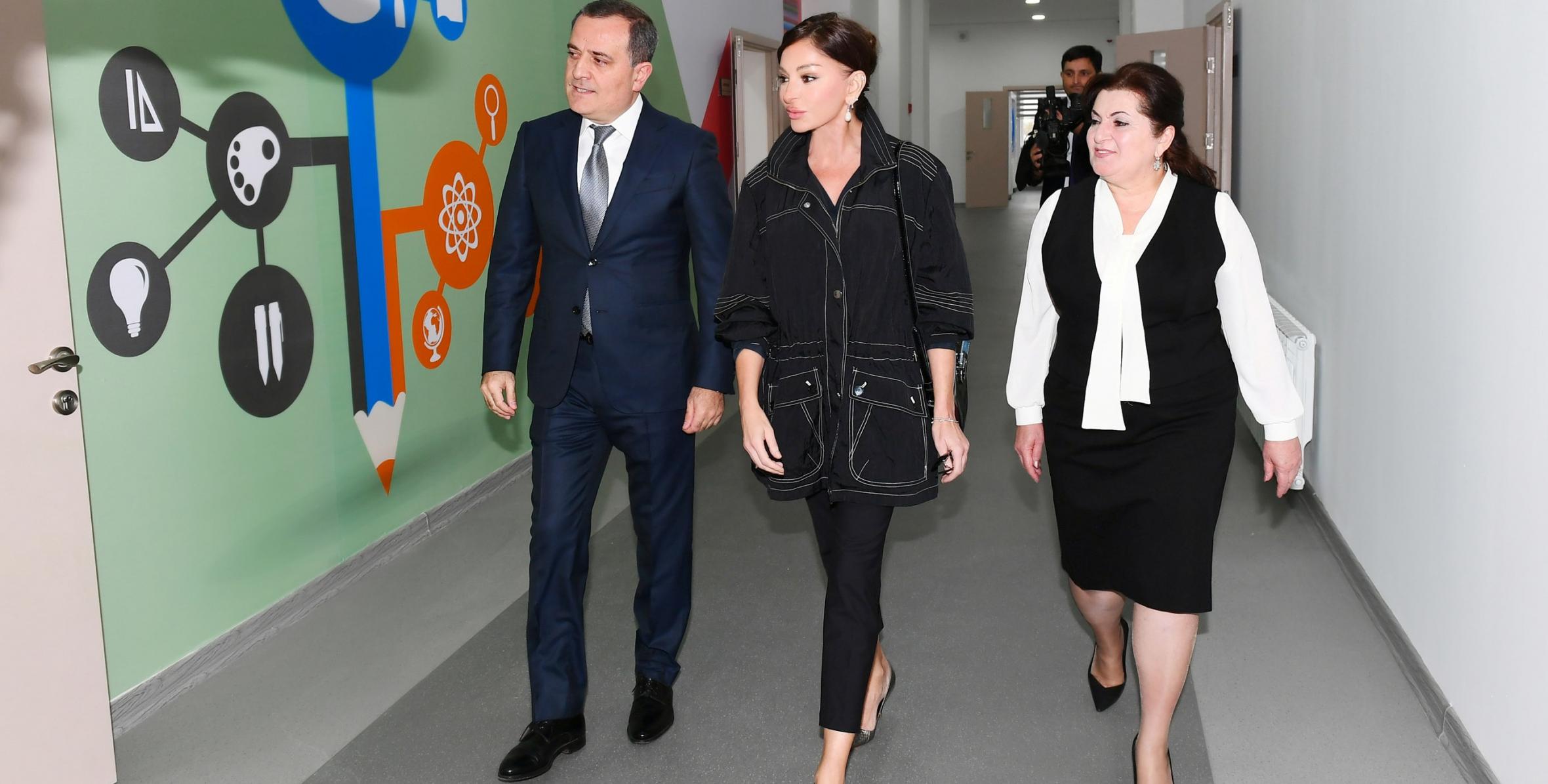 First Vice-President Mehriban Aliyeva viewed conditions created at newly-renovated boarding school No10 in Pirshaghi