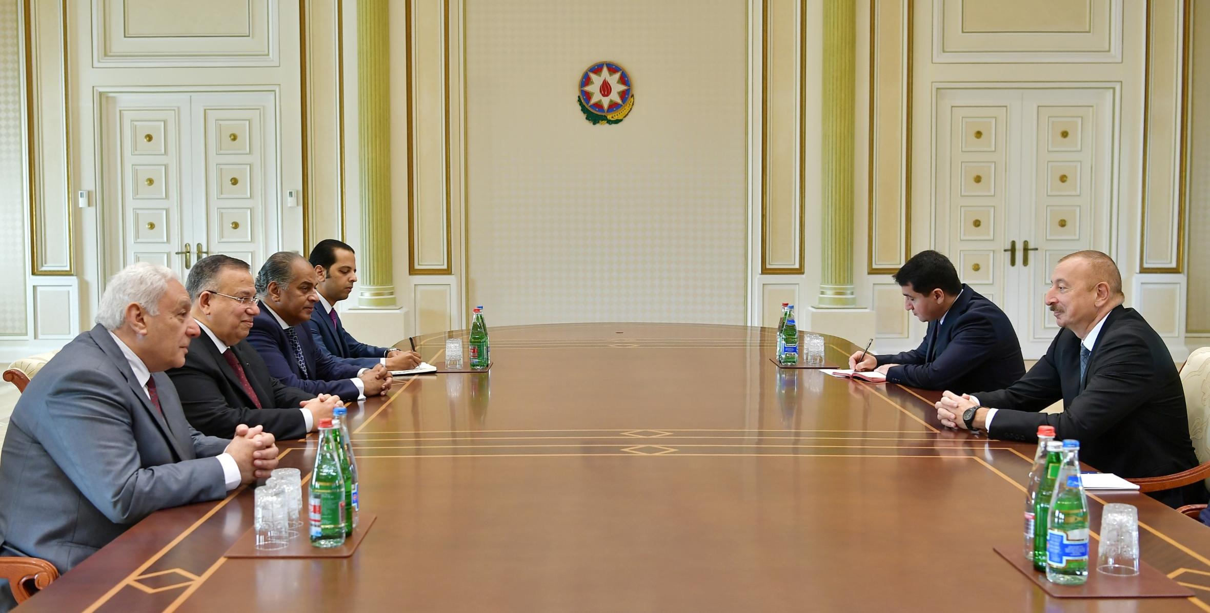 Ильхам Алиев принял делегацию во главе с первым заместителем председателя Палаты представителей Египта